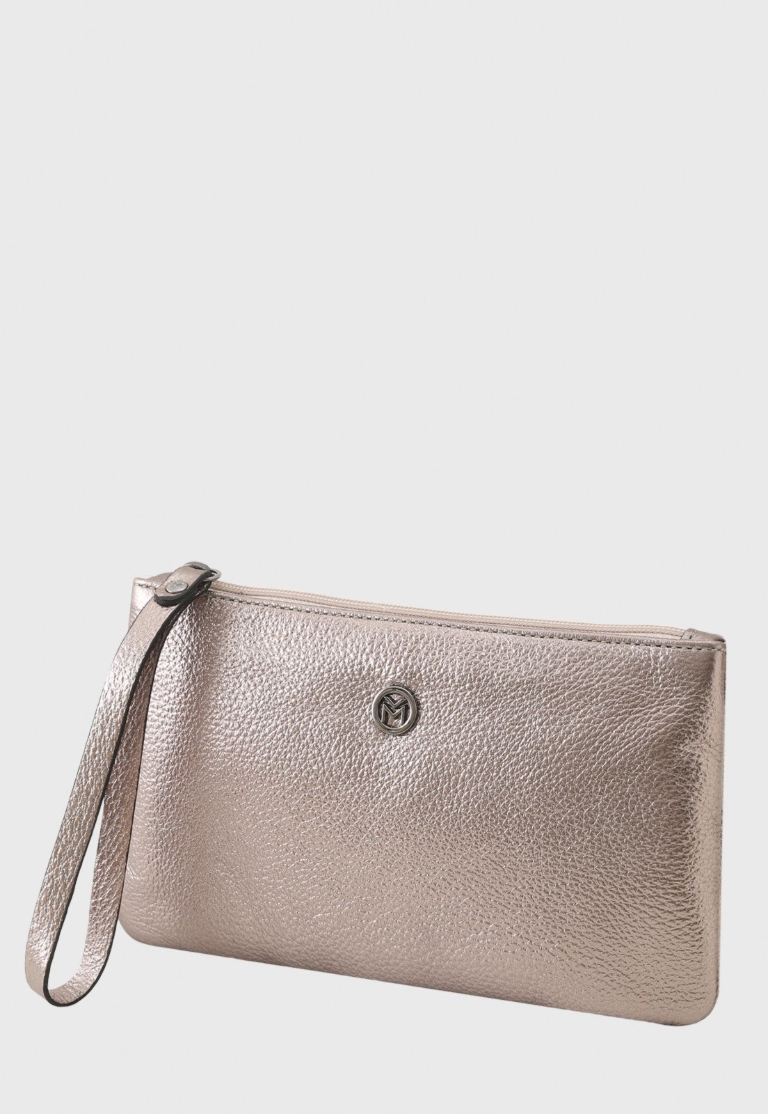 Bolsa Carteira Clutch Couro Mariart Cambará Onix