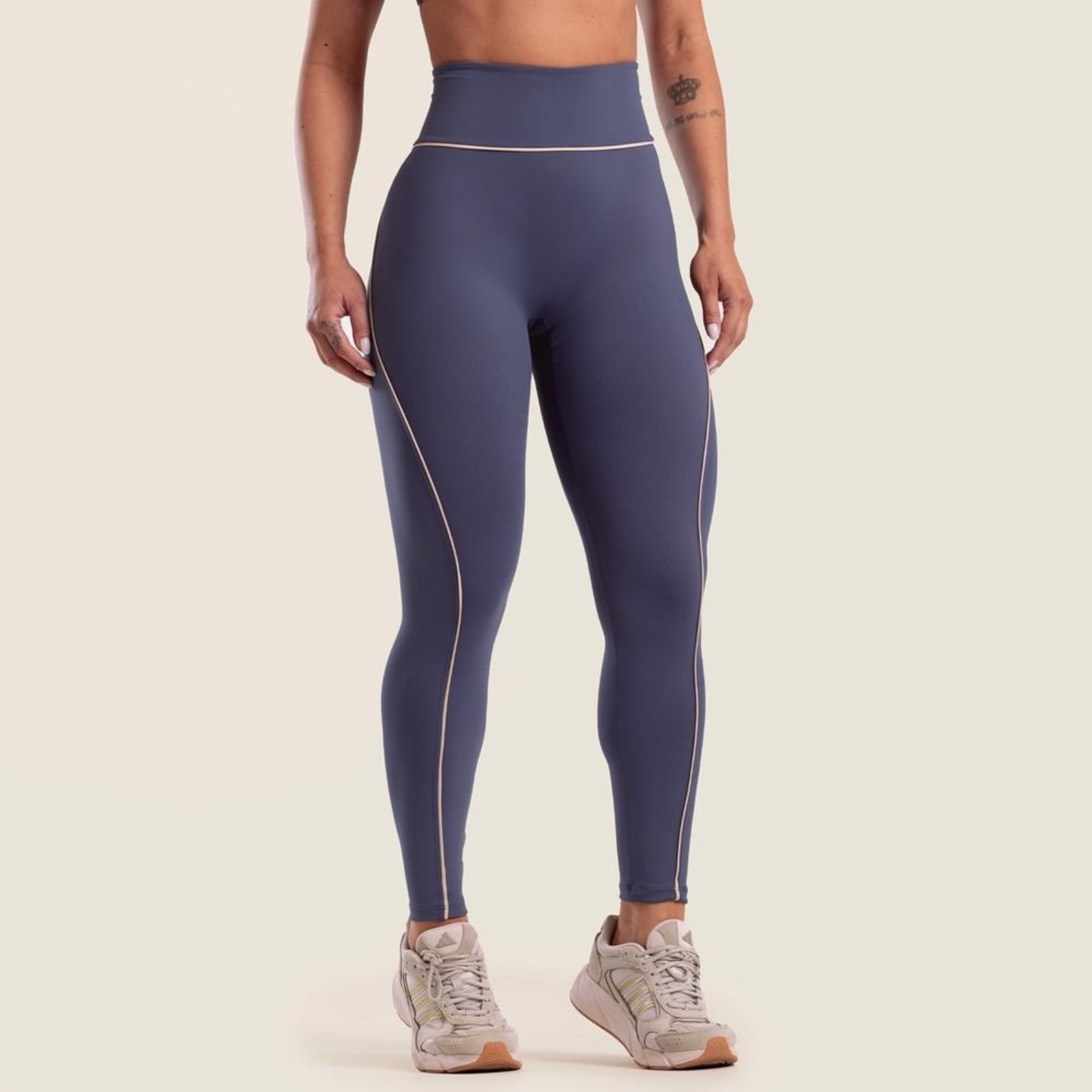 Legging Dashes Azul Dusk Poliamida Donna Carioca