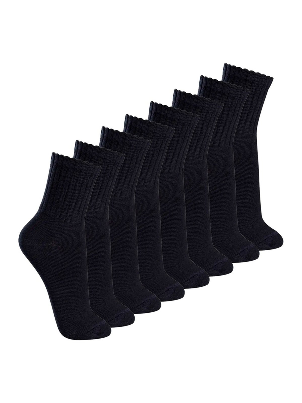 Kit com 8 Pares de Meias Esportiva Cano Médio Lupo 3290-009