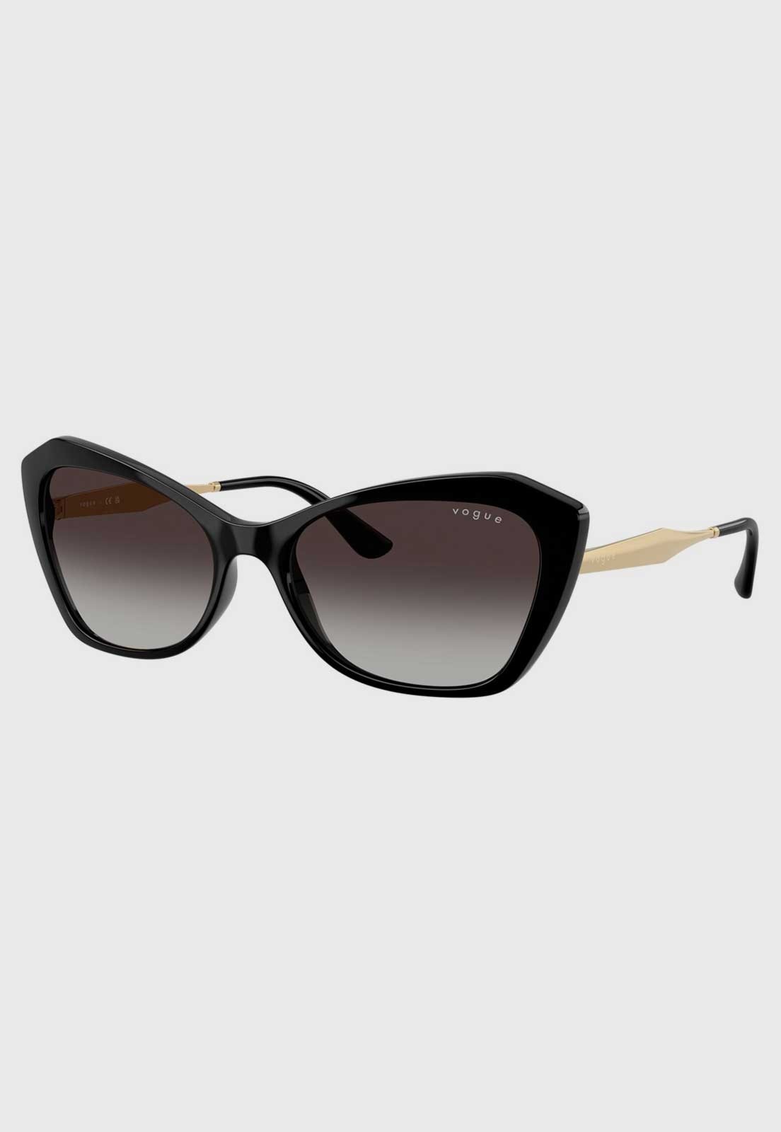 Óculos de Sol Feminino Vogue Gatinho Preto