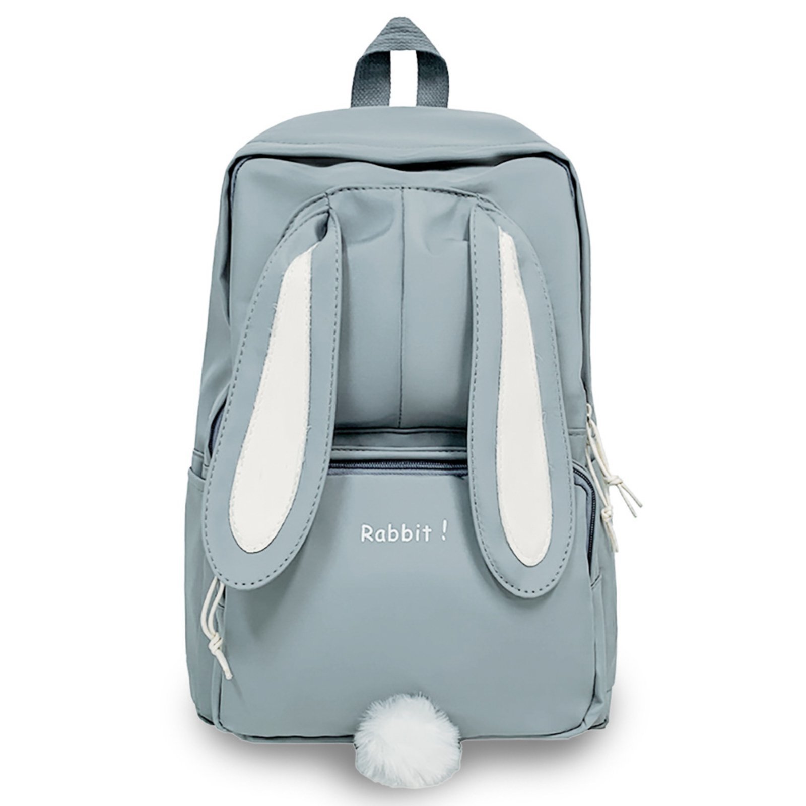 Infantil - Mochila Cinza Coelho Escolar Passeio Reforçada