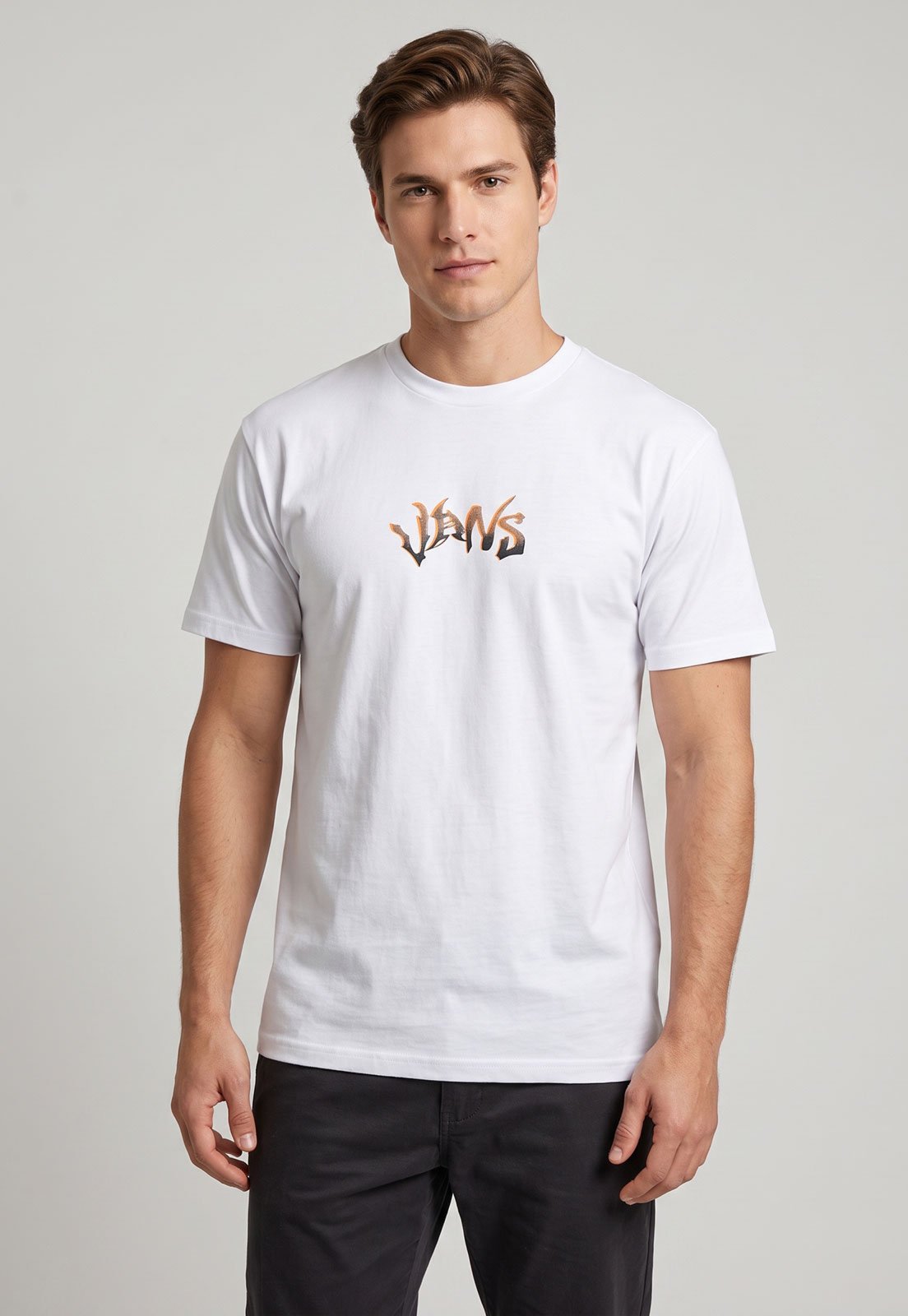 Camiseta Masculina Vans Wild Circle SS Tee Branca