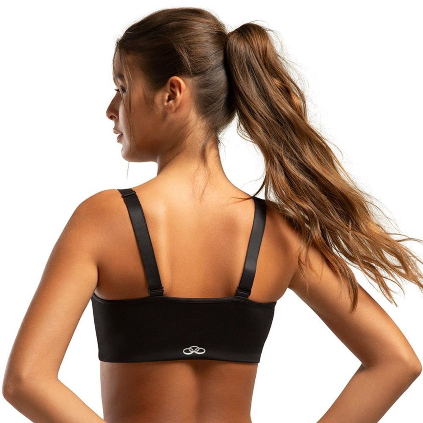 Vista 3 Top Feminino Reto Sem Bojo Olympikus Runner 2.0 Oiwwt 24164 preto OLYMPIKUS preto