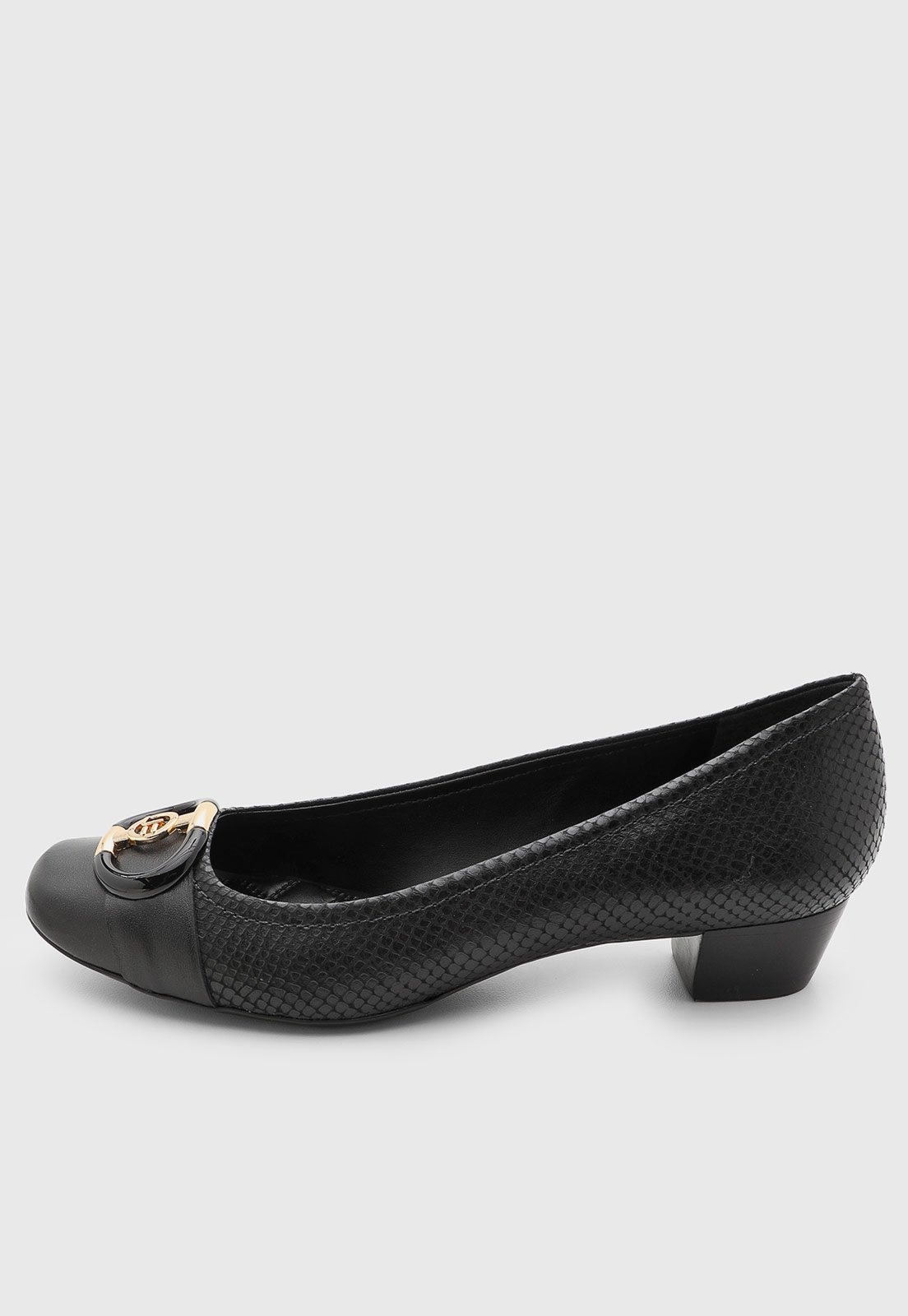 Scarpin Feminino Jorge Bischoff Couro Preto