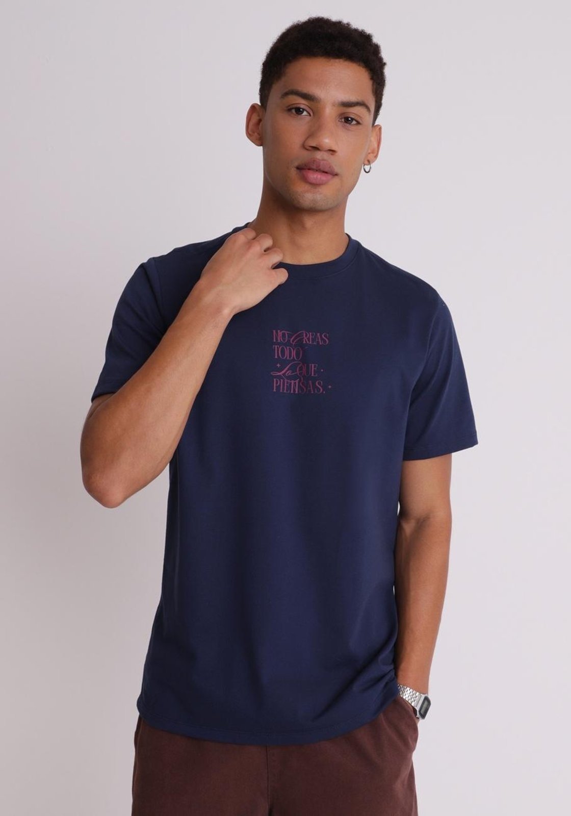 Camiseta em algodão no eras todo lo que piensas