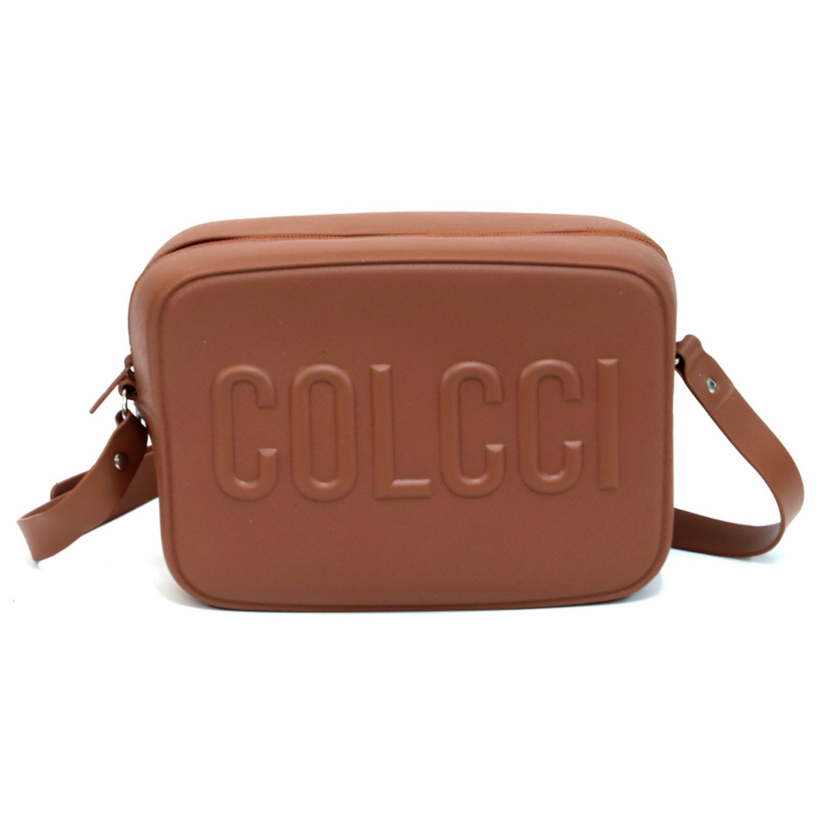 Bolsa Hong Kong Colcci Techfit Maxi Logo Crossbody Regulável Caramelo