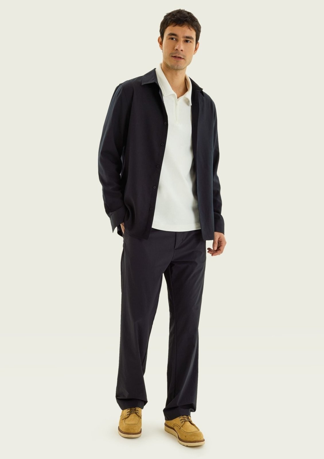 Calça Masculina Reta Chino Em Sarja Hering