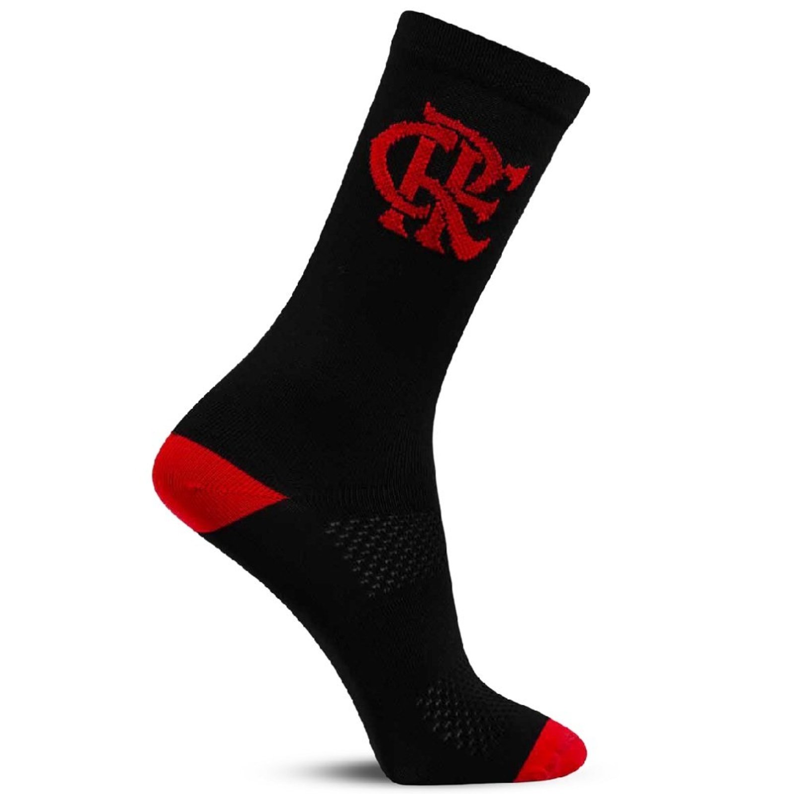 Meia Rikam Flamengo Performance 14 - Preto e vermelho