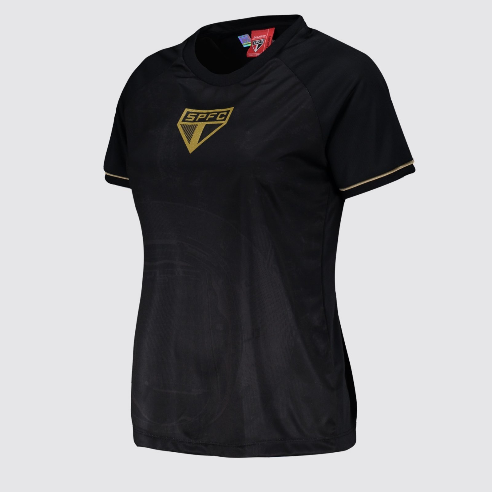 Vista 3 Camisa São Paulo Frequência Feminino Preta braziline preto braziline preto