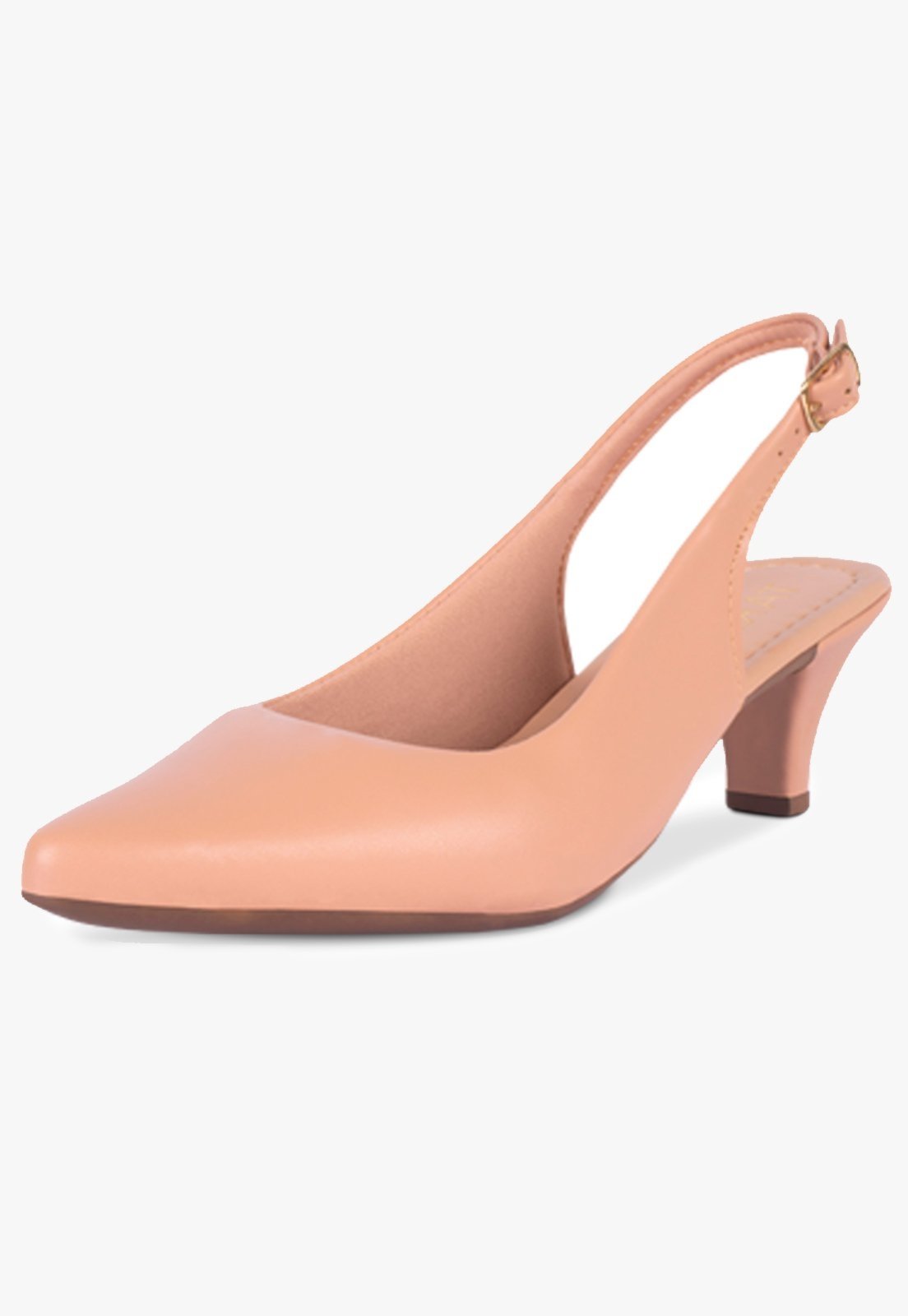 Vista 2 Scarpin Slingback Feminino Takata Salto Baixo Fino Sapato Casual Clássico Sintético TAKATA BY RAFAEL TAKATA preto TAKATA BY RAFAEL TAKATA preto