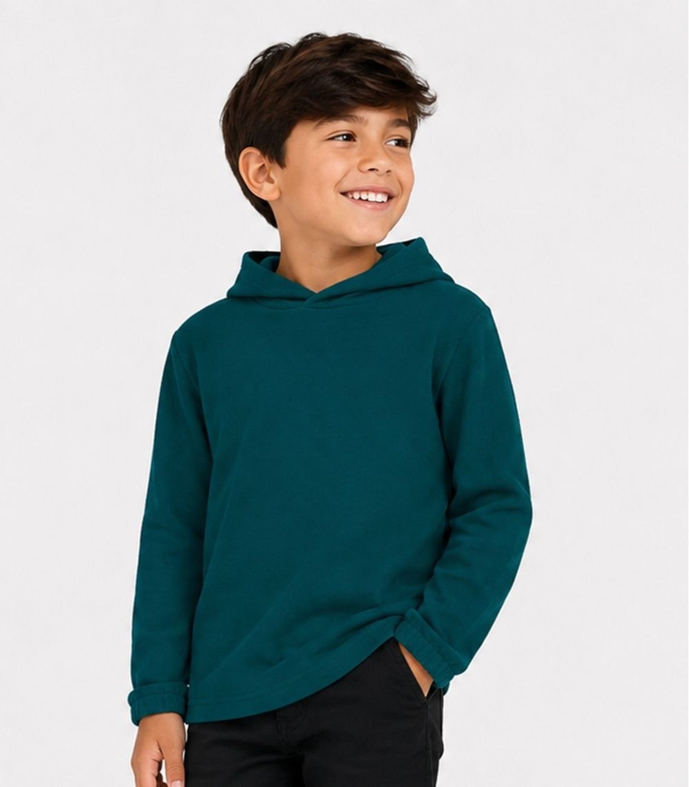 Infantil - Blusão Masculino Moletom Peluciado Select Verde