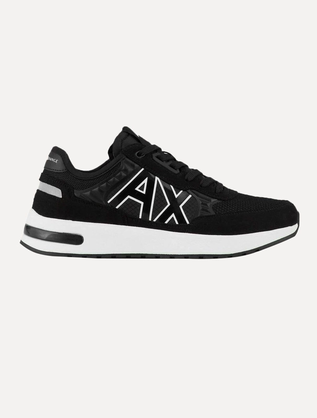 Tênis Armani Exchange Masculino Sneaker AX Maxi Logo Black