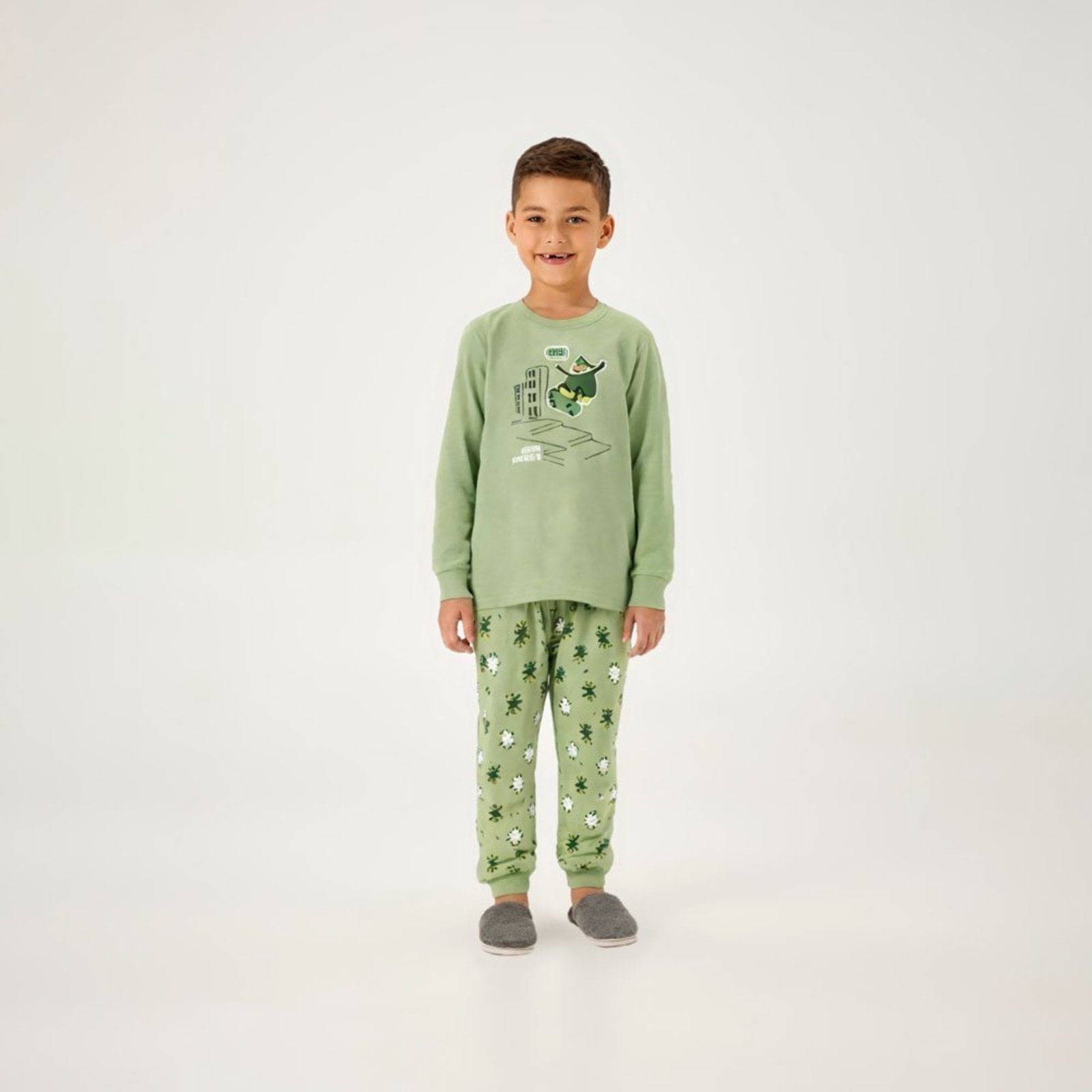 Pijama Verde Primeiros Passos Pulla Bulla Menino - 200962-1395