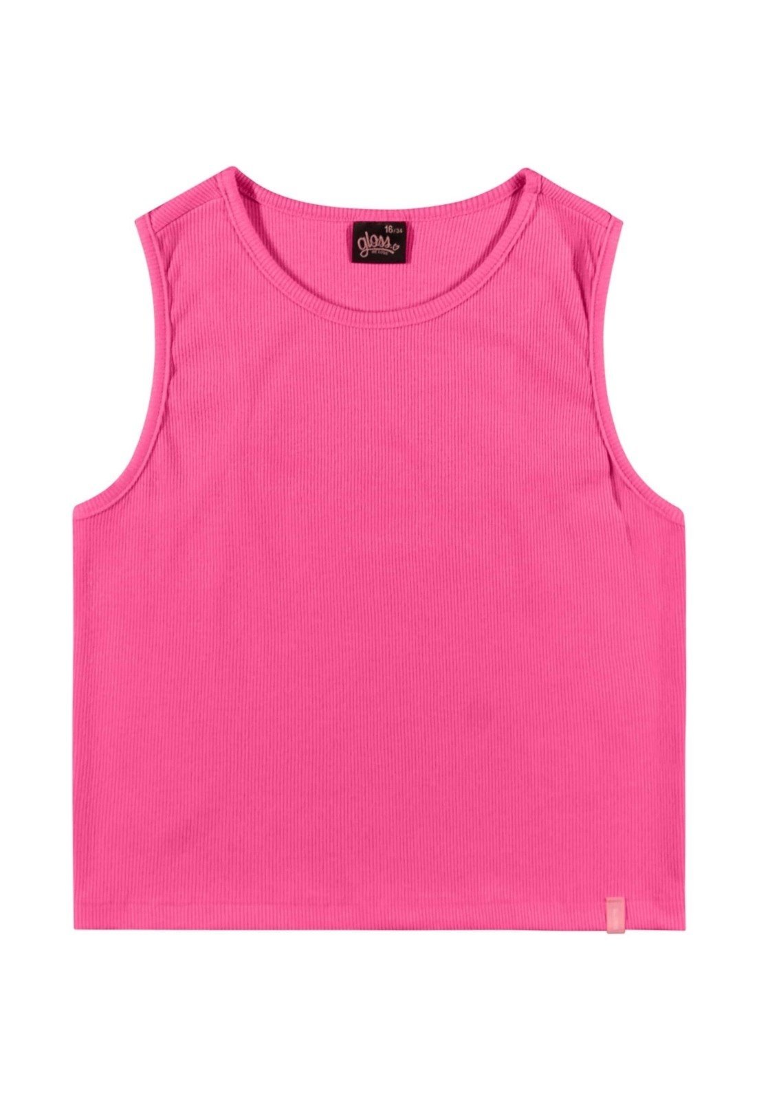 Vista 3 Infantil - Regata Básica Juvenil para Menina Gloss Rosa Pink pink rosa Gloss pink rosa