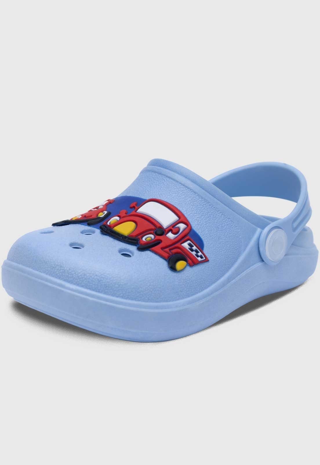 Infantil – Babuche Popidi Menino Carros Azul