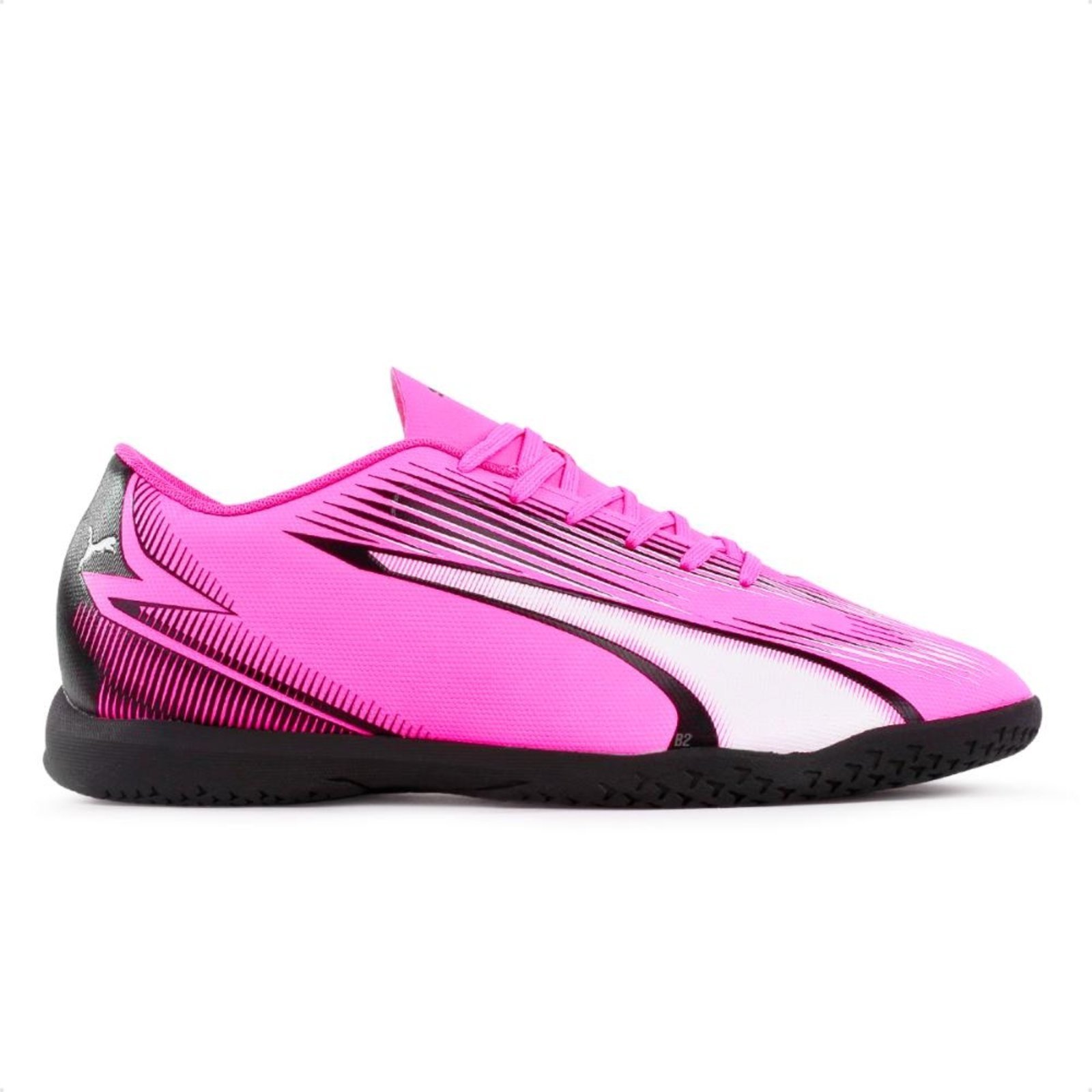 Vista 2 Chuteira Futsal Puma Ultra Play IT Bdp Unissex rosa Puma rosa