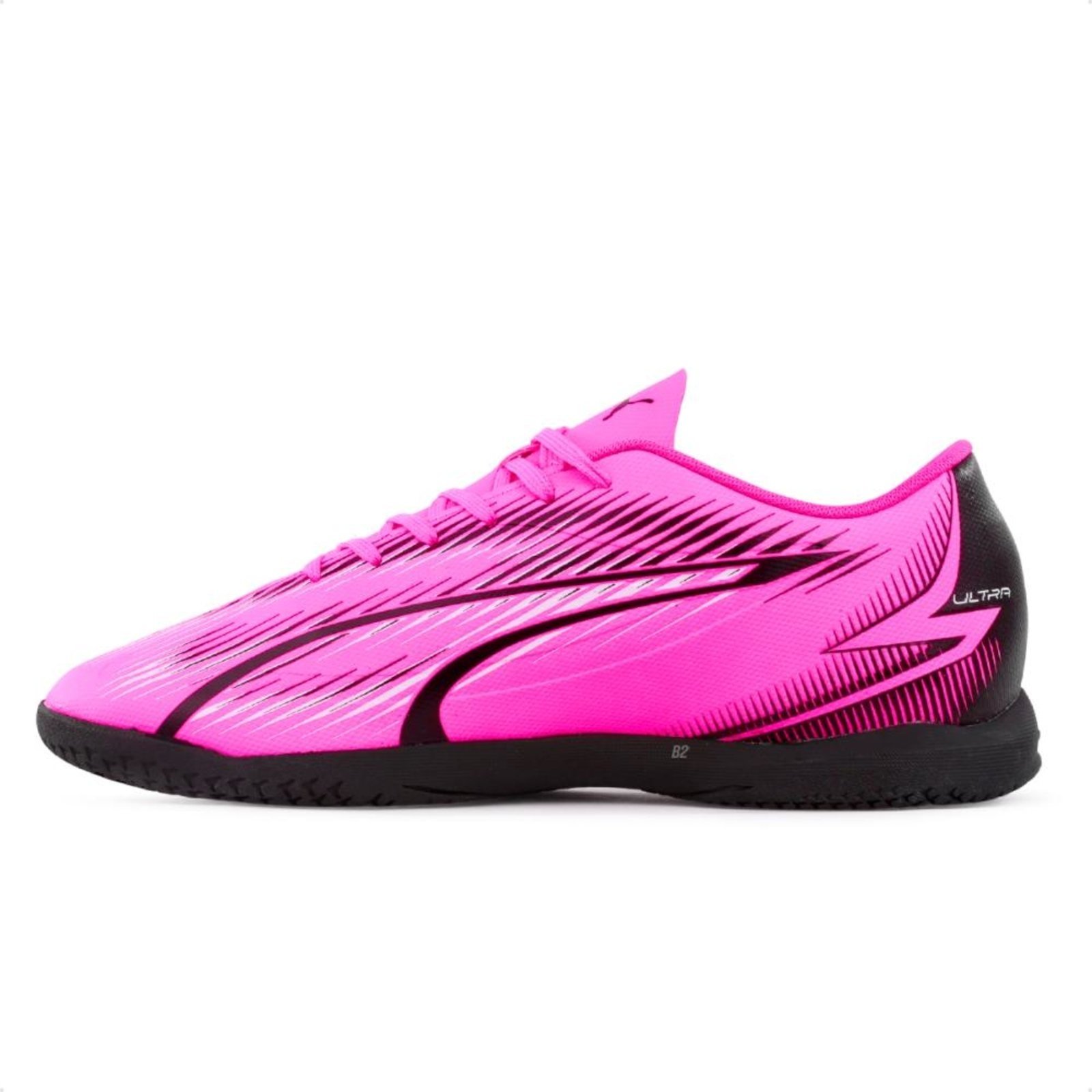 Vista 3 Chuteira Futsal Puma Ultra Play IT Bdp Unissex rosa Puma rosa