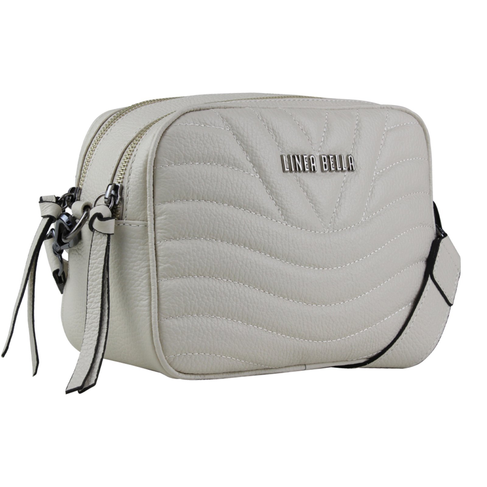 Bolsa Feminina em couro Linea Bella 5211 Off White
