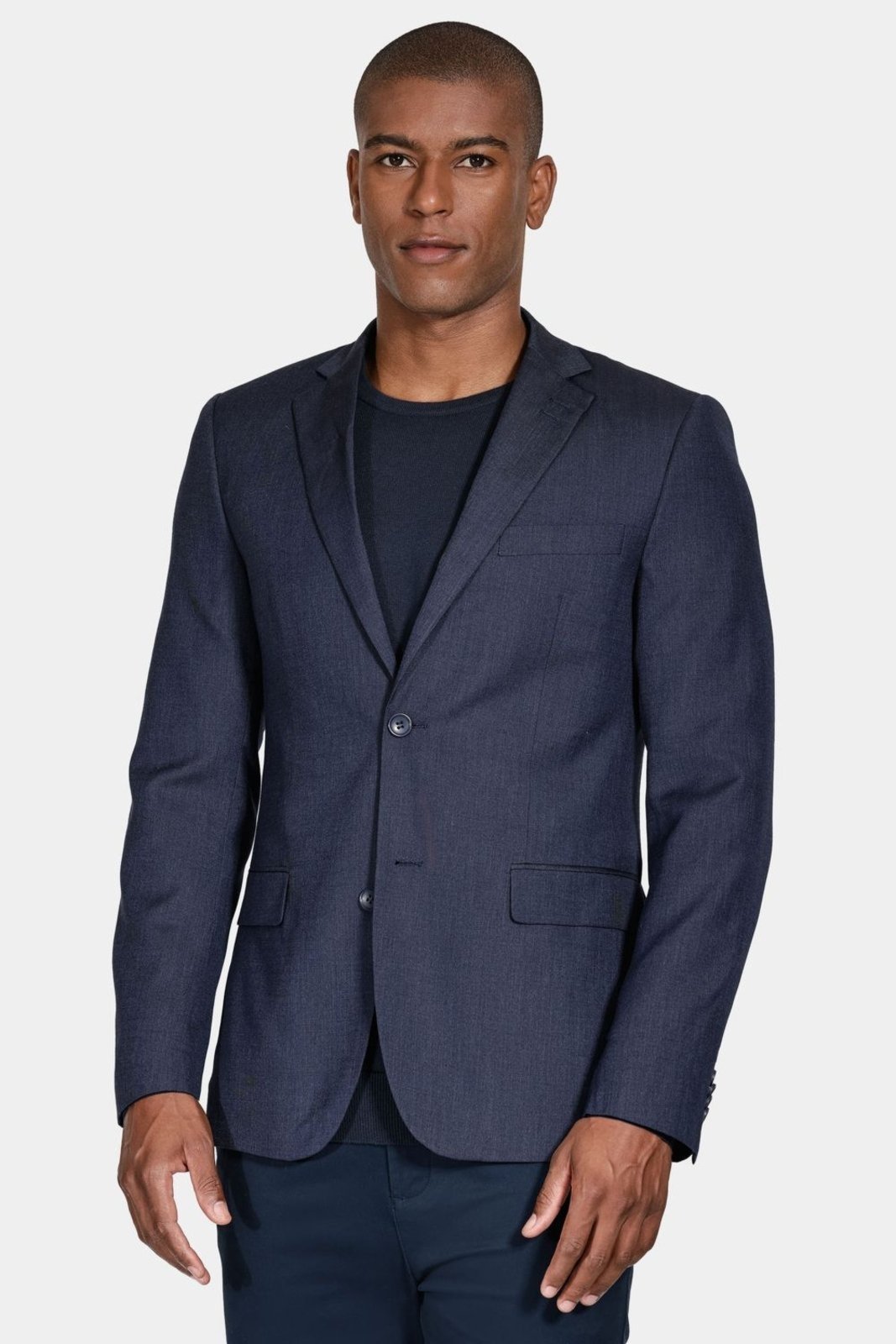 Paleto Texturizado Super Slim Marinho - 46