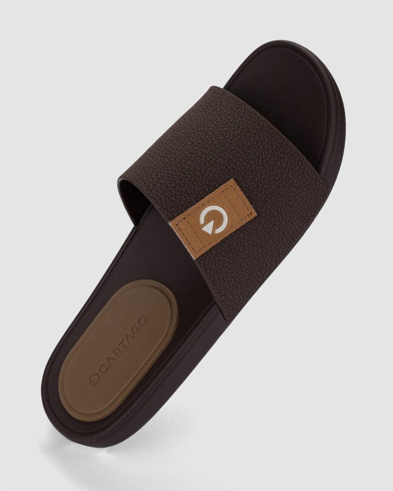 Chinelo Slide Masculino Cartago Dakar IV Marrom