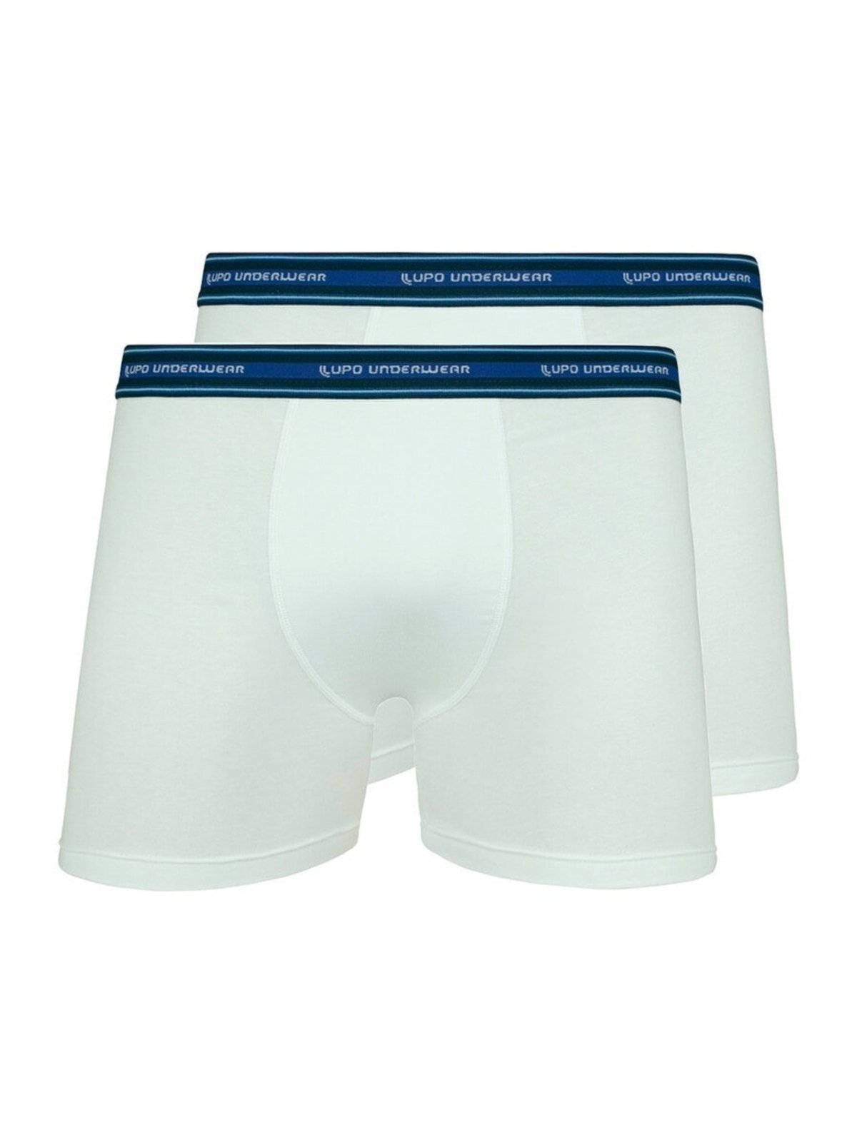 Kit com 2 Cuecas Boxer Lupo 523-003 Branco