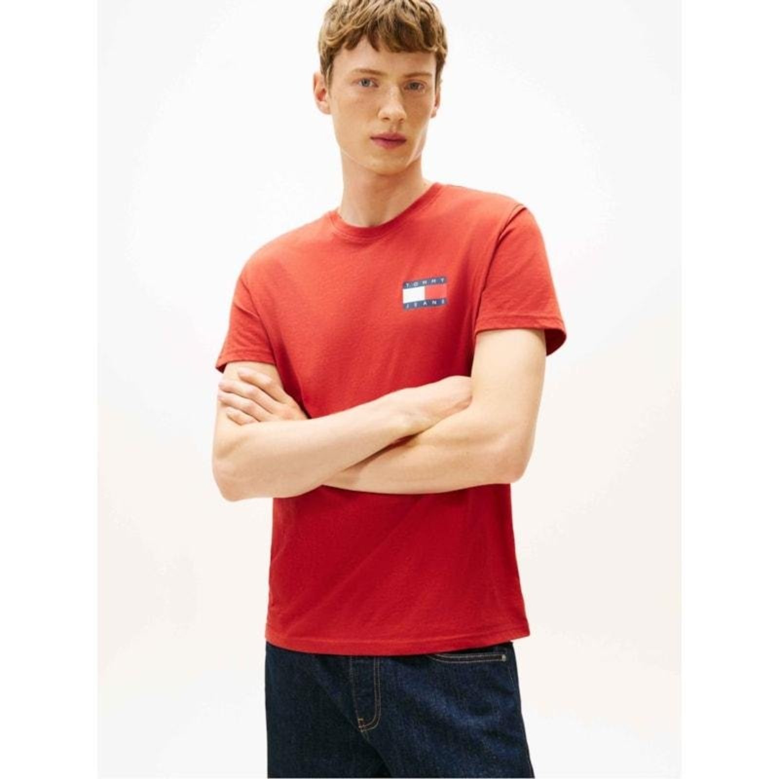 Camiseta Bandeira Clássica Tommy Jeans Vermelho