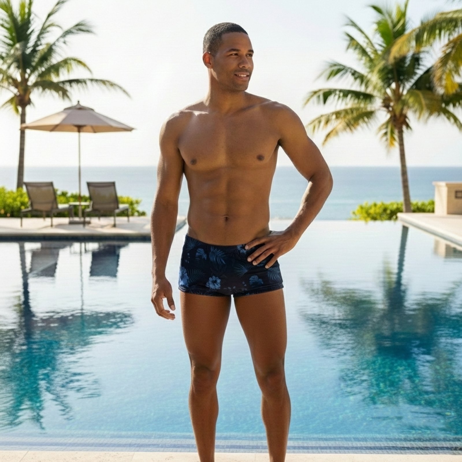 Sunga Boxer Midnight Grigo Collection Azul