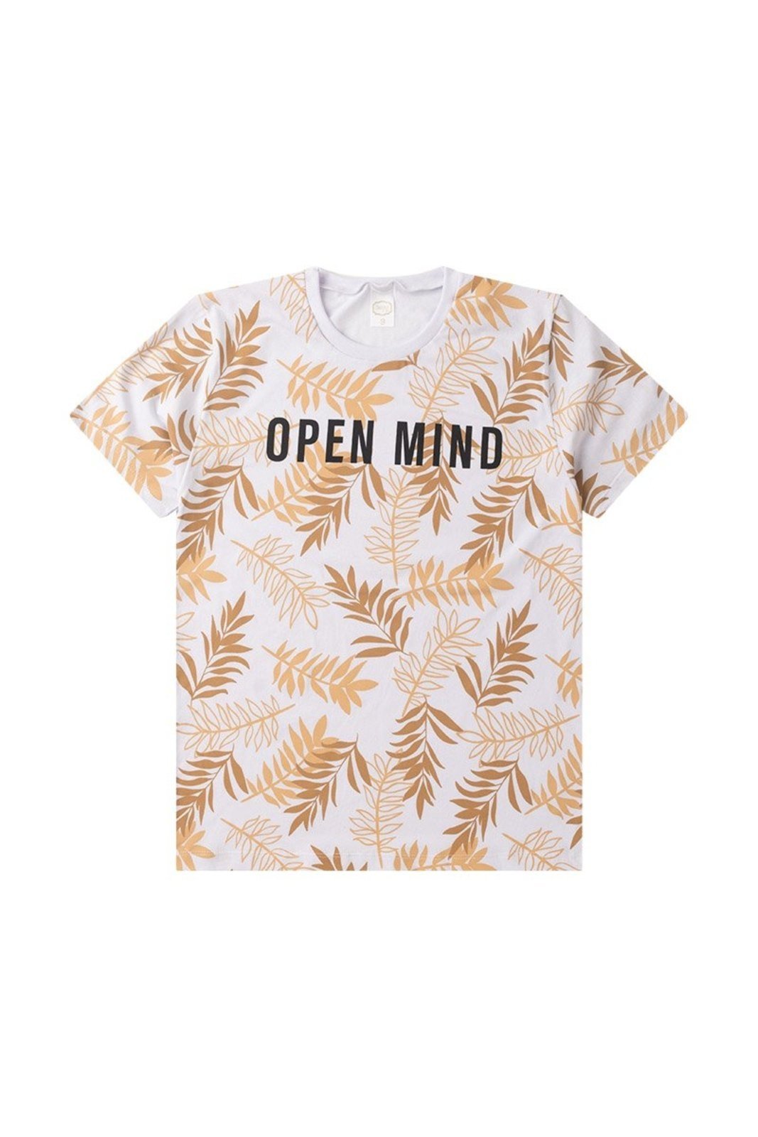 Infantil - Camiseta Meia Malha Juvenil Masculina Open Mind