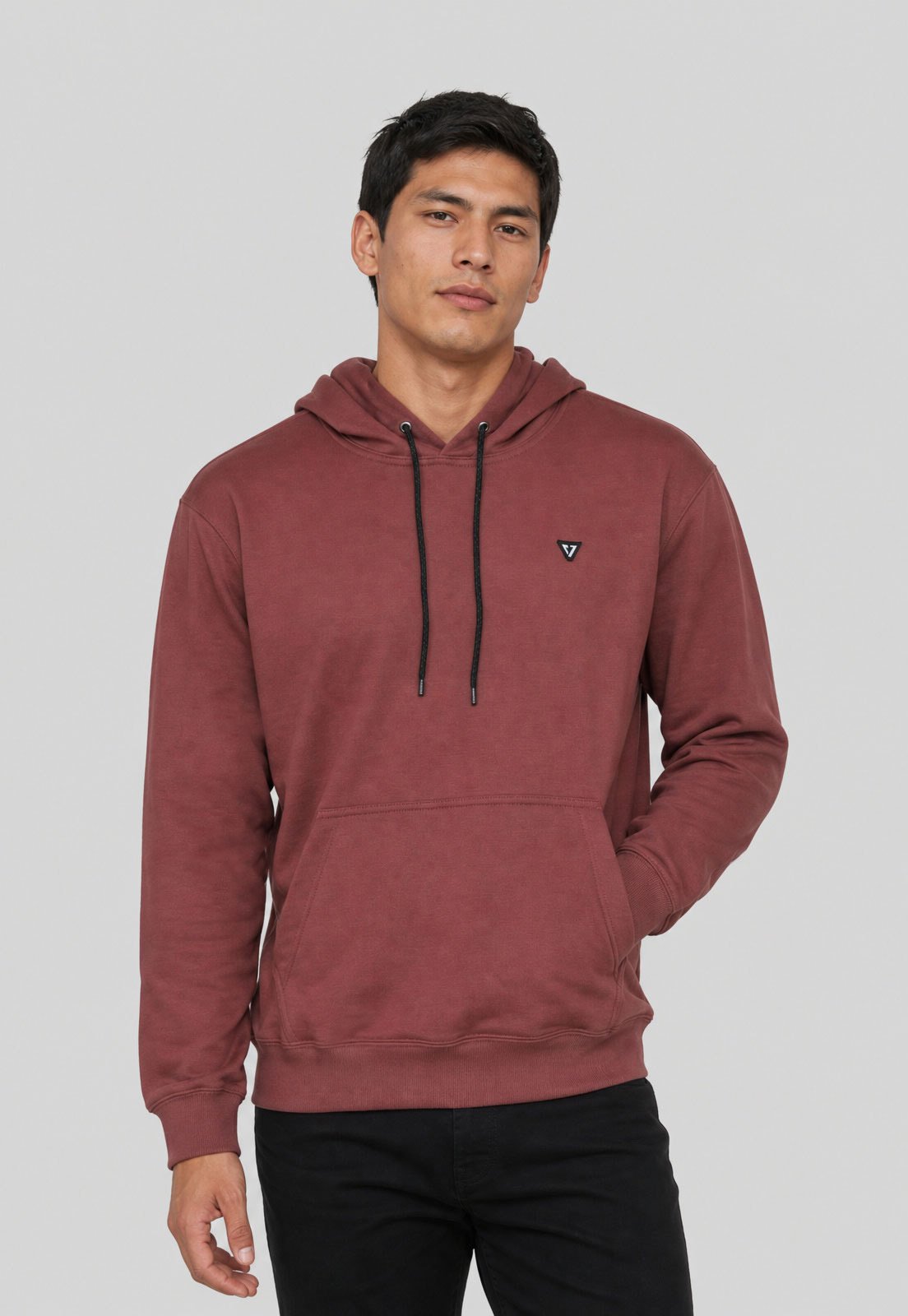 Blusa de Moletom Masculina Vissla Slolid Sets Vinho