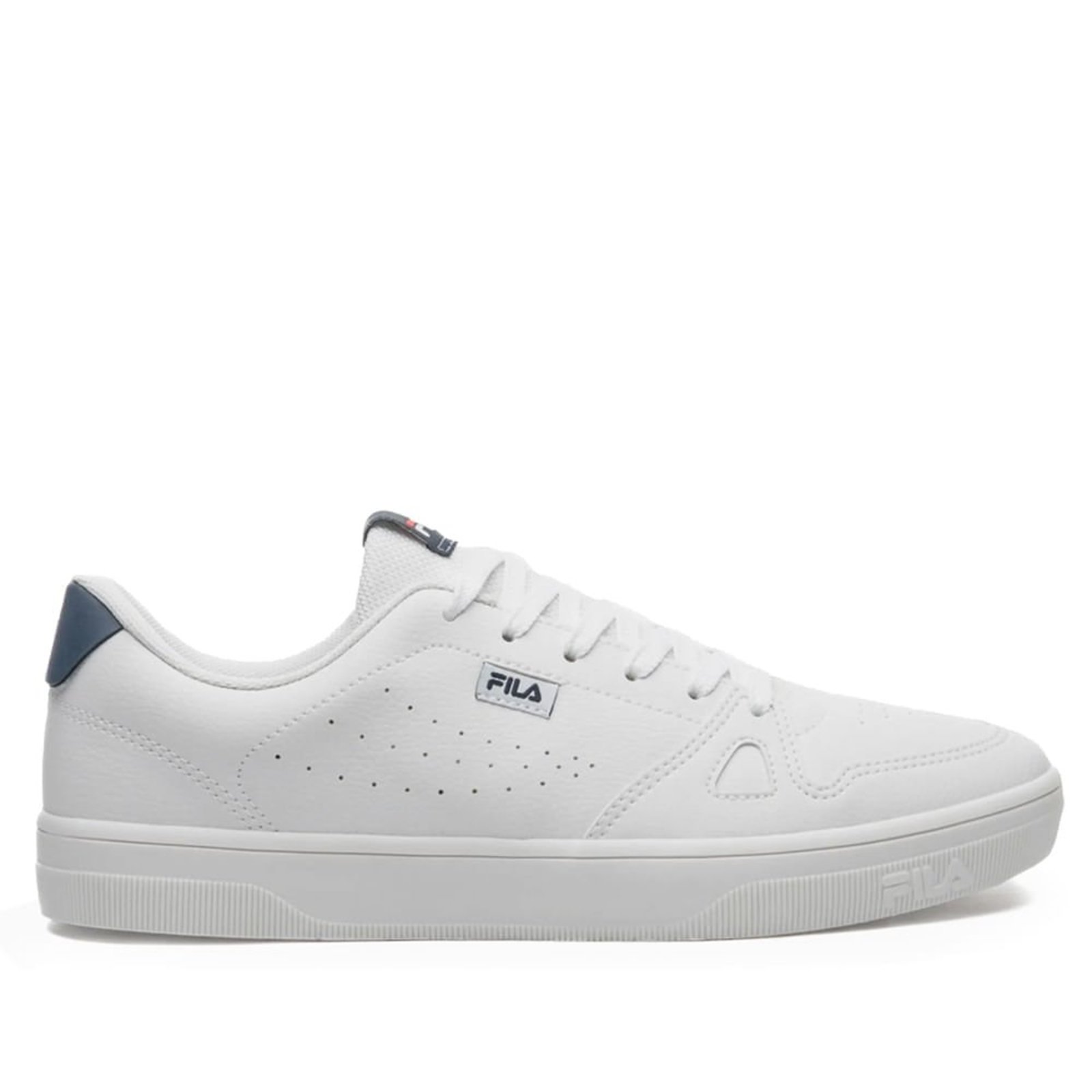 Tênis Masculino Fila Daily Laminado Branco/Marinho