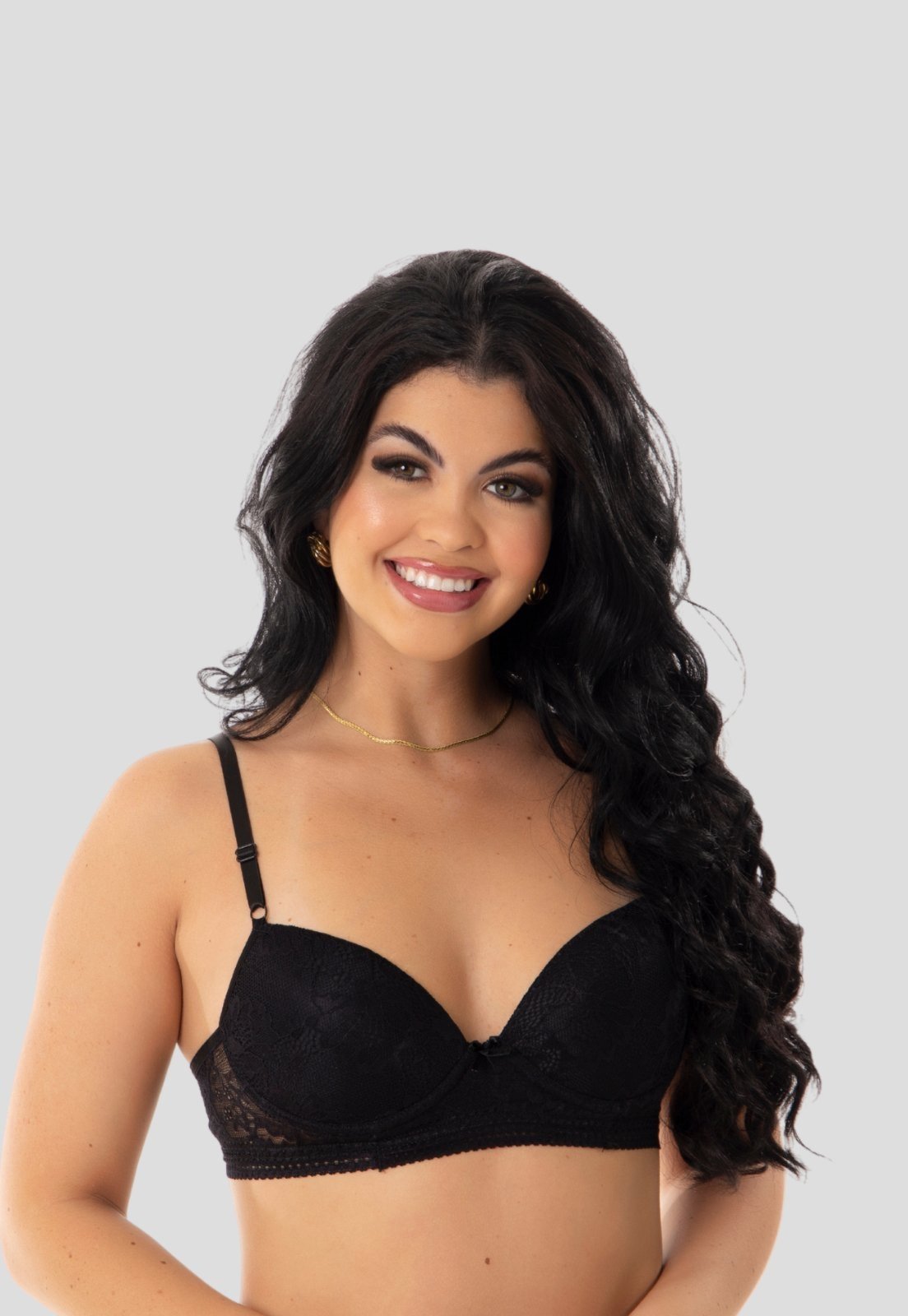 Sutiã Bojo Com Renda Confortável Dia-Dia – Preto