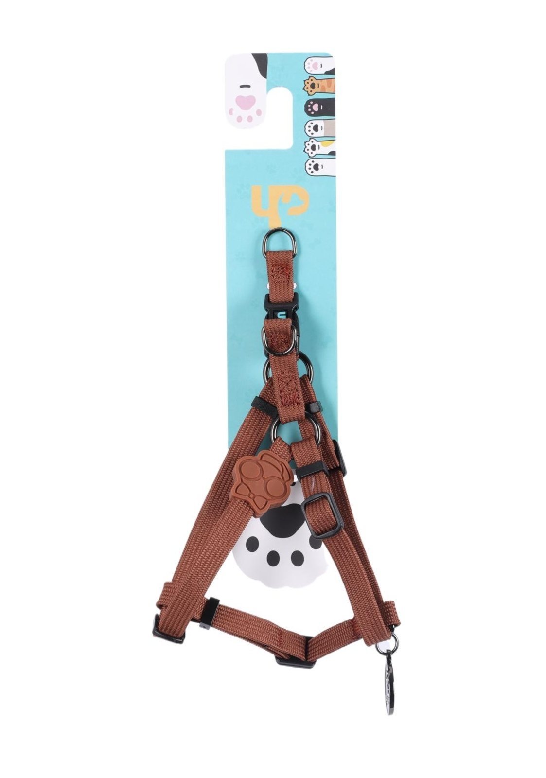 Infantil - Peitoral Pet PP Ajustável em Poliéster Solids Up4you Marrom