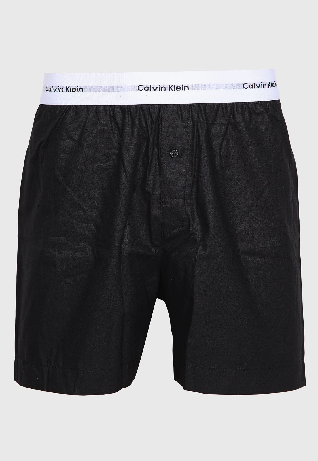 Samba Canção Masculina Calvin Klein Underwear Cintura Média Preta