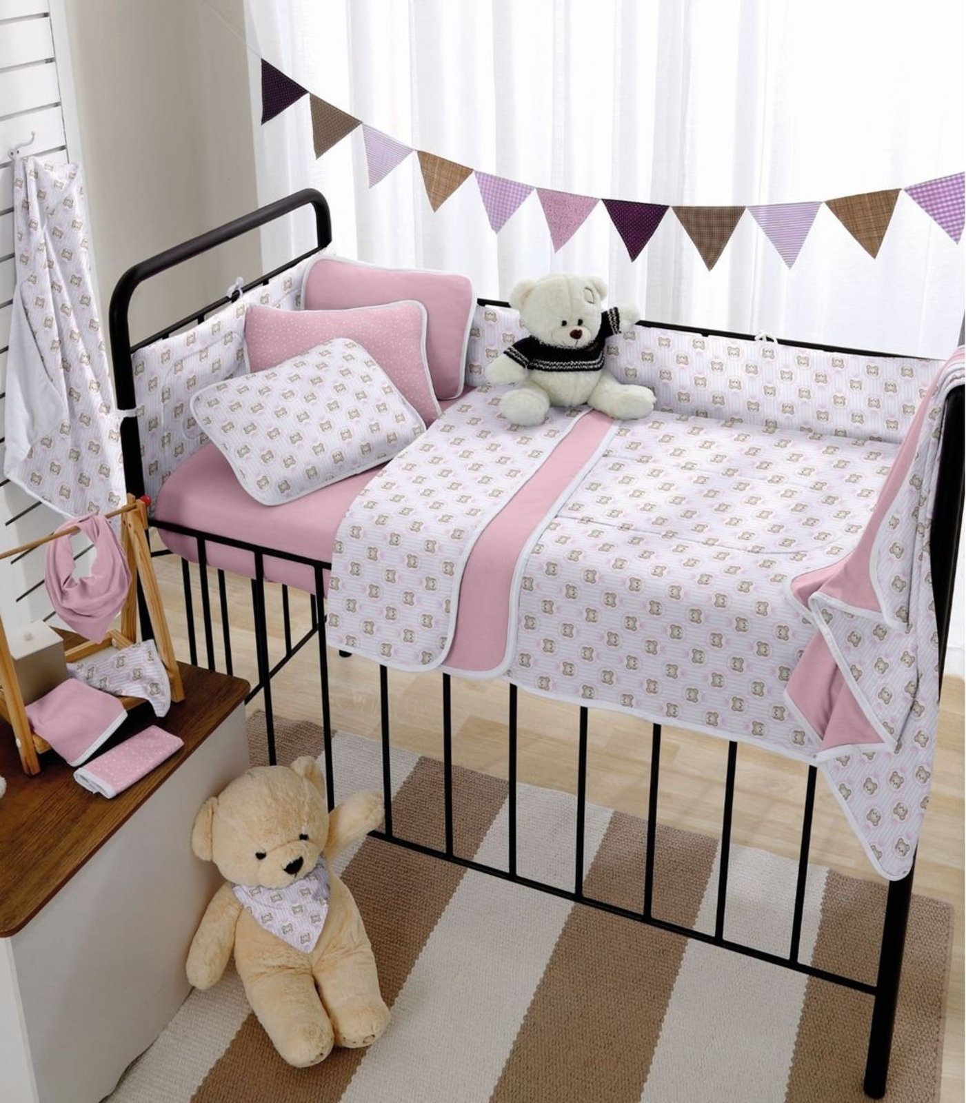 Edredom Estampado Vivaldi Rosa