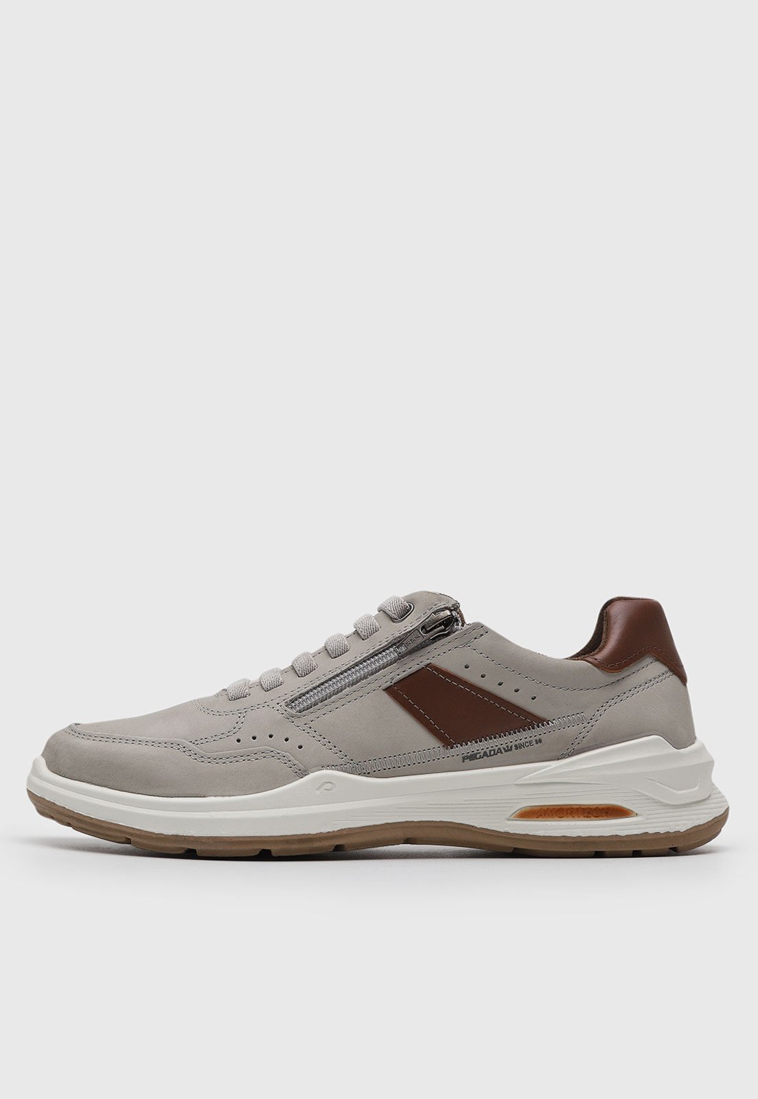 Tênis Masculino Pegada Casual Cinza