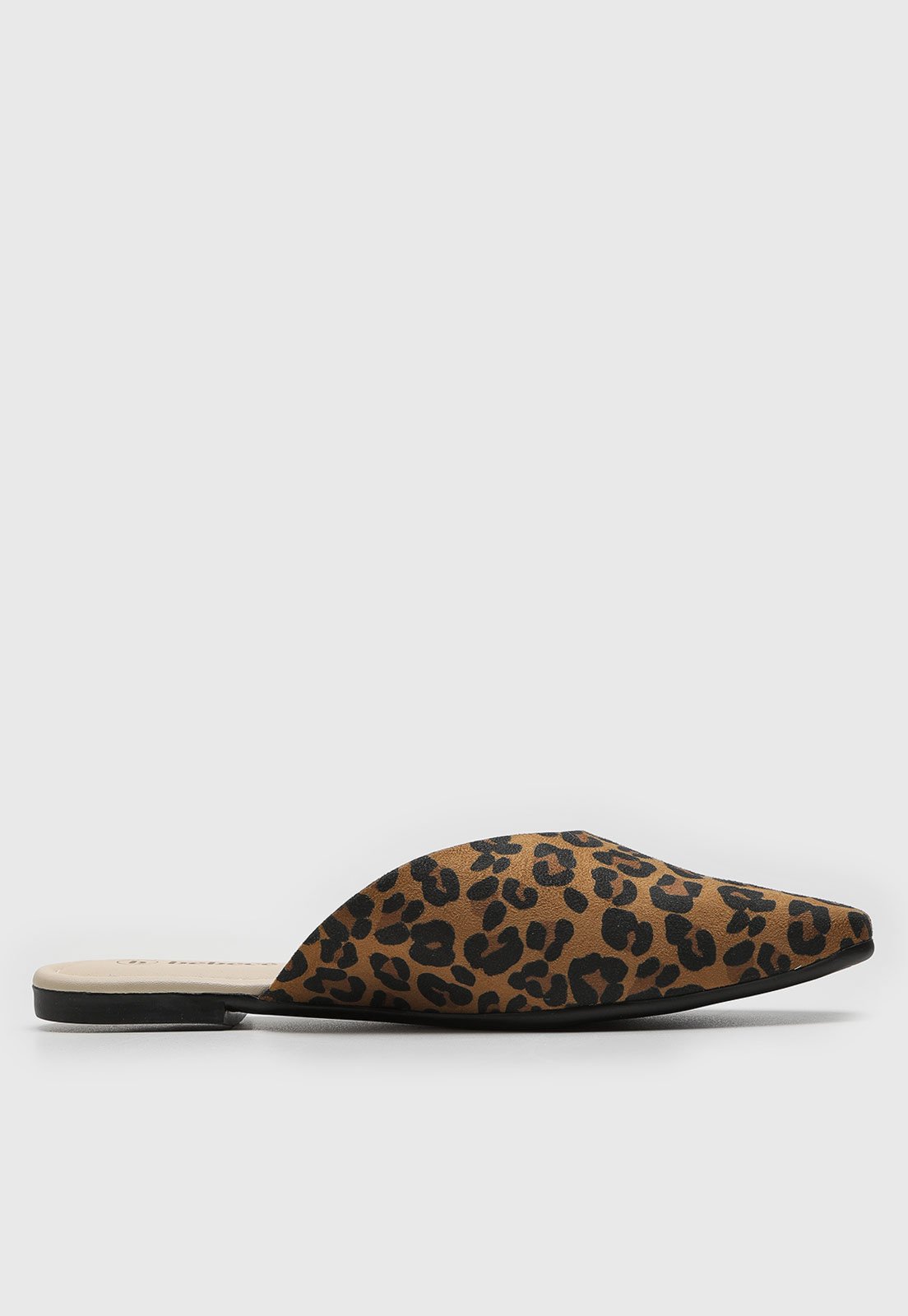 Vista 3 Sapatilha Mule cê Animal Print caramelo caramelo