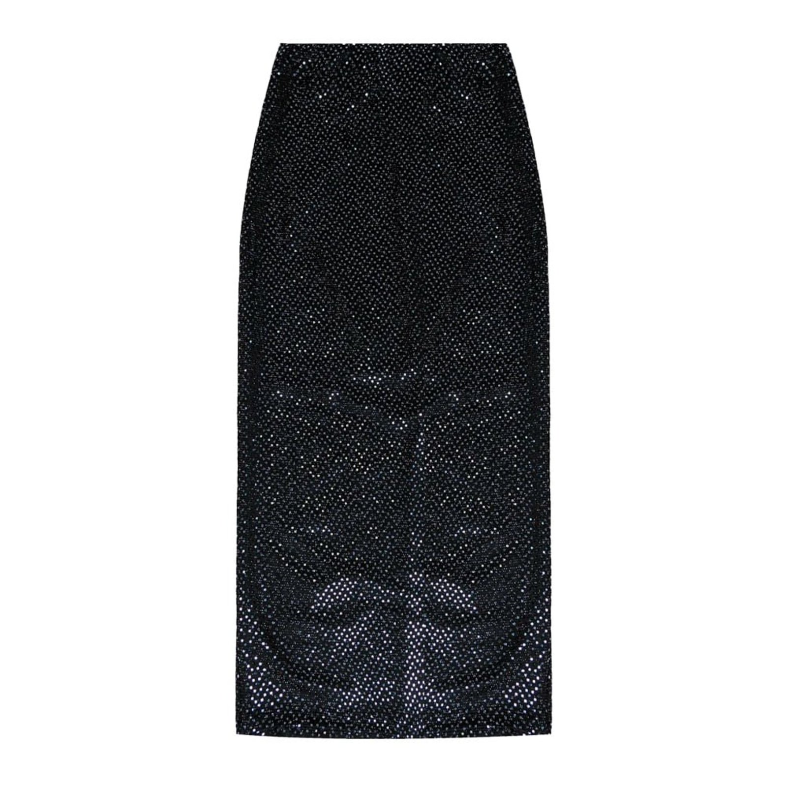 Saia Midi Feminina Endless com Lantejoula Preto