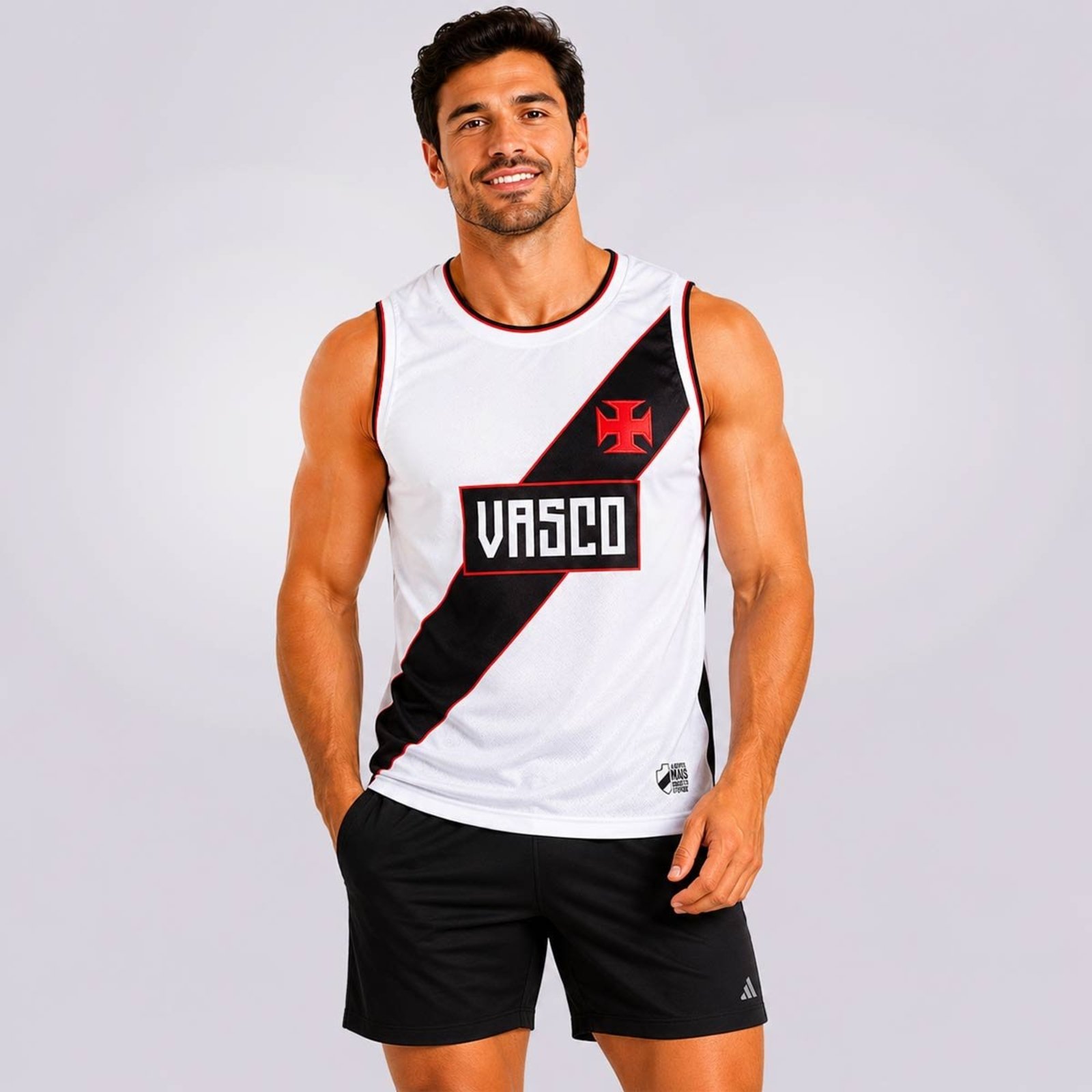 Regata Vasco Retrô Anos 2000 Branca