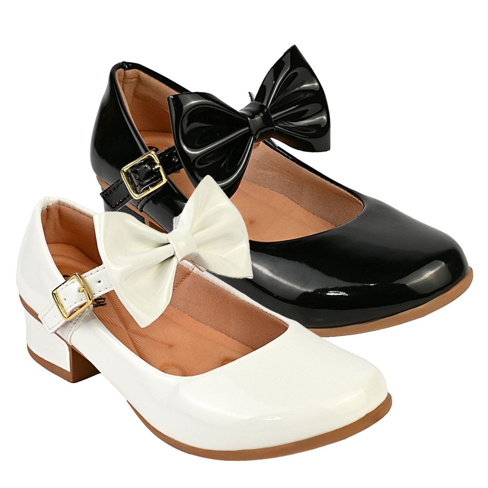 Infantil - Kit Com 2 Pares Sapatilha Feminina De Menina Boneca Do 28 Ao 36 101 - BRANCO E PRETO 505