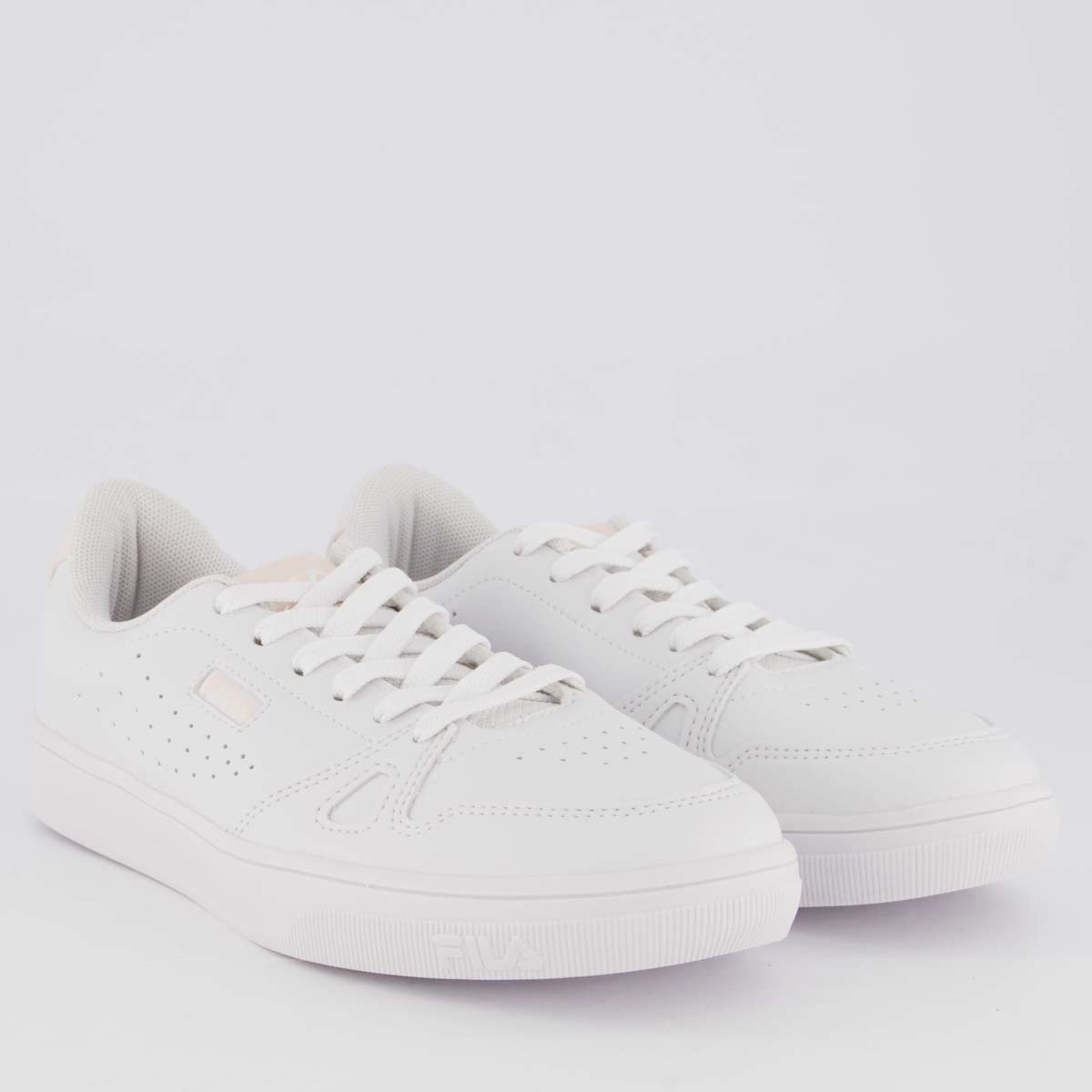 Vista 3 Tênis Fila Daily Feminino Branco e Rosa branco rosa Fila branco rosa