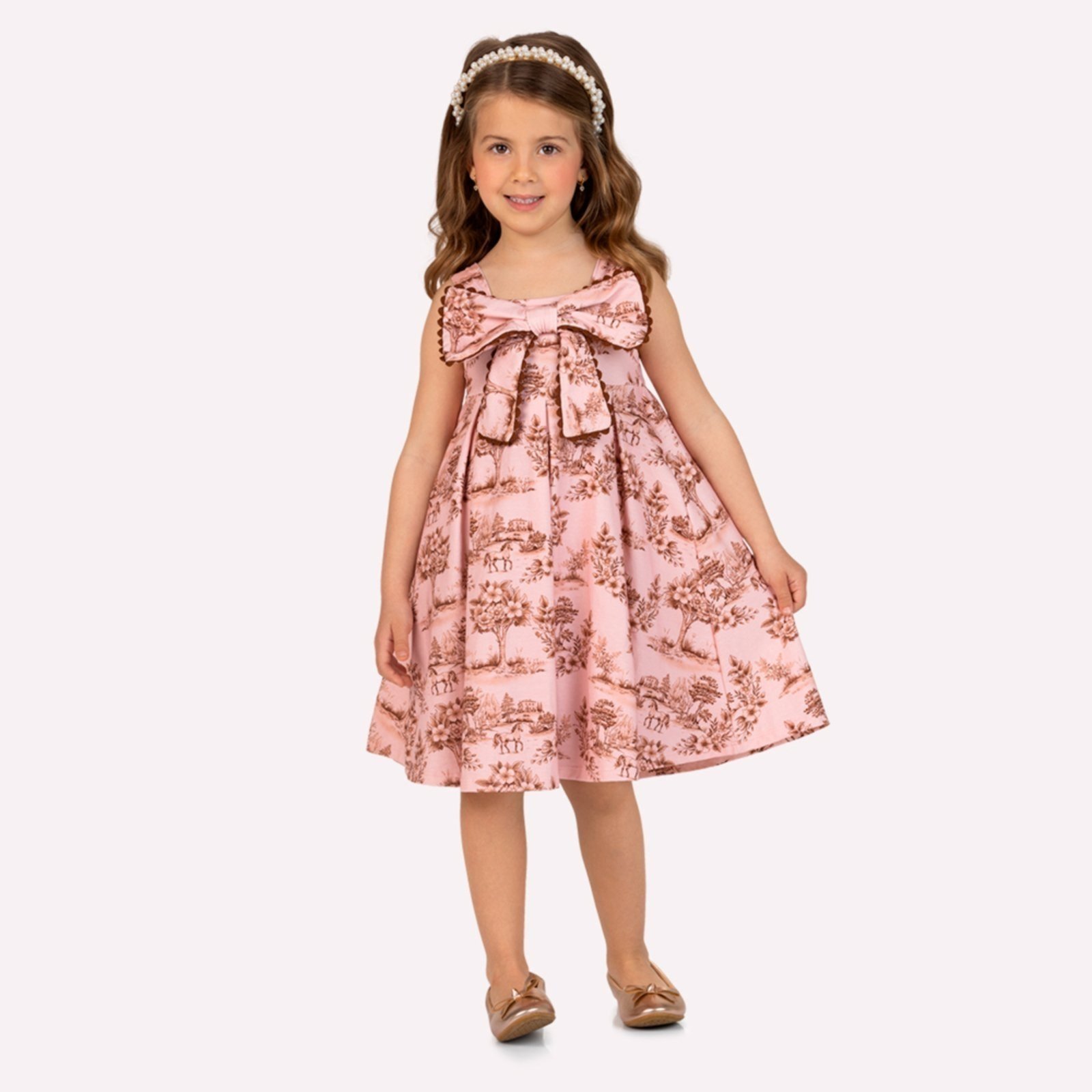 Infantil - Vestido Menina Laço Milon