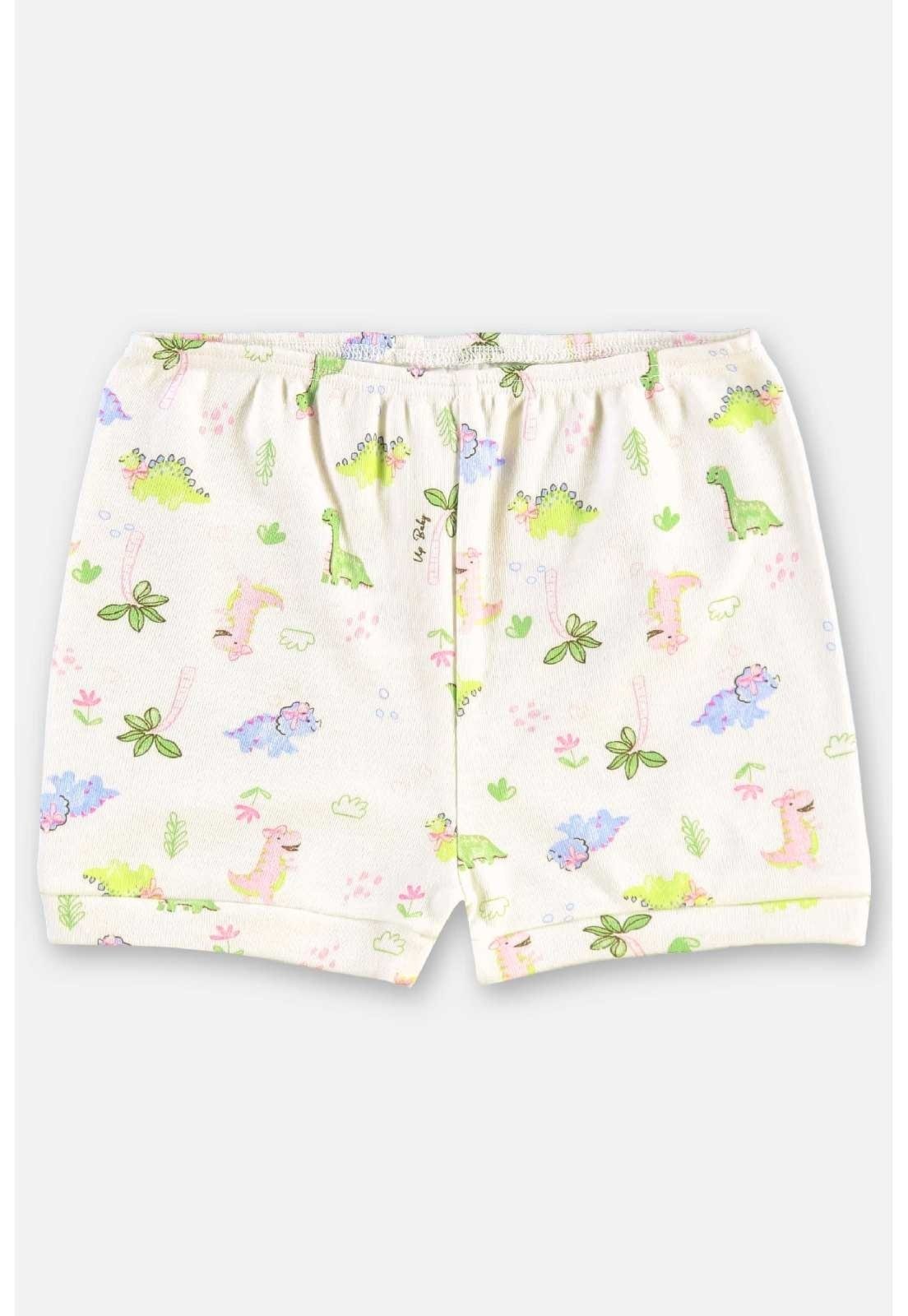 Vista 2 Infantil - Shorts em Suedine para Menina Up Baby verde Up Baby verde