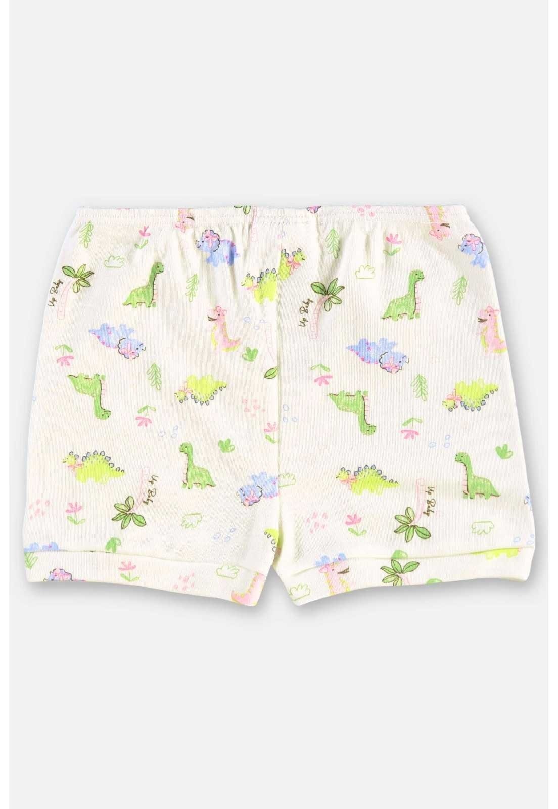 Vista 3 Infantil - Shorts em Suedine para Menina Up Baby verde Up Baby verde