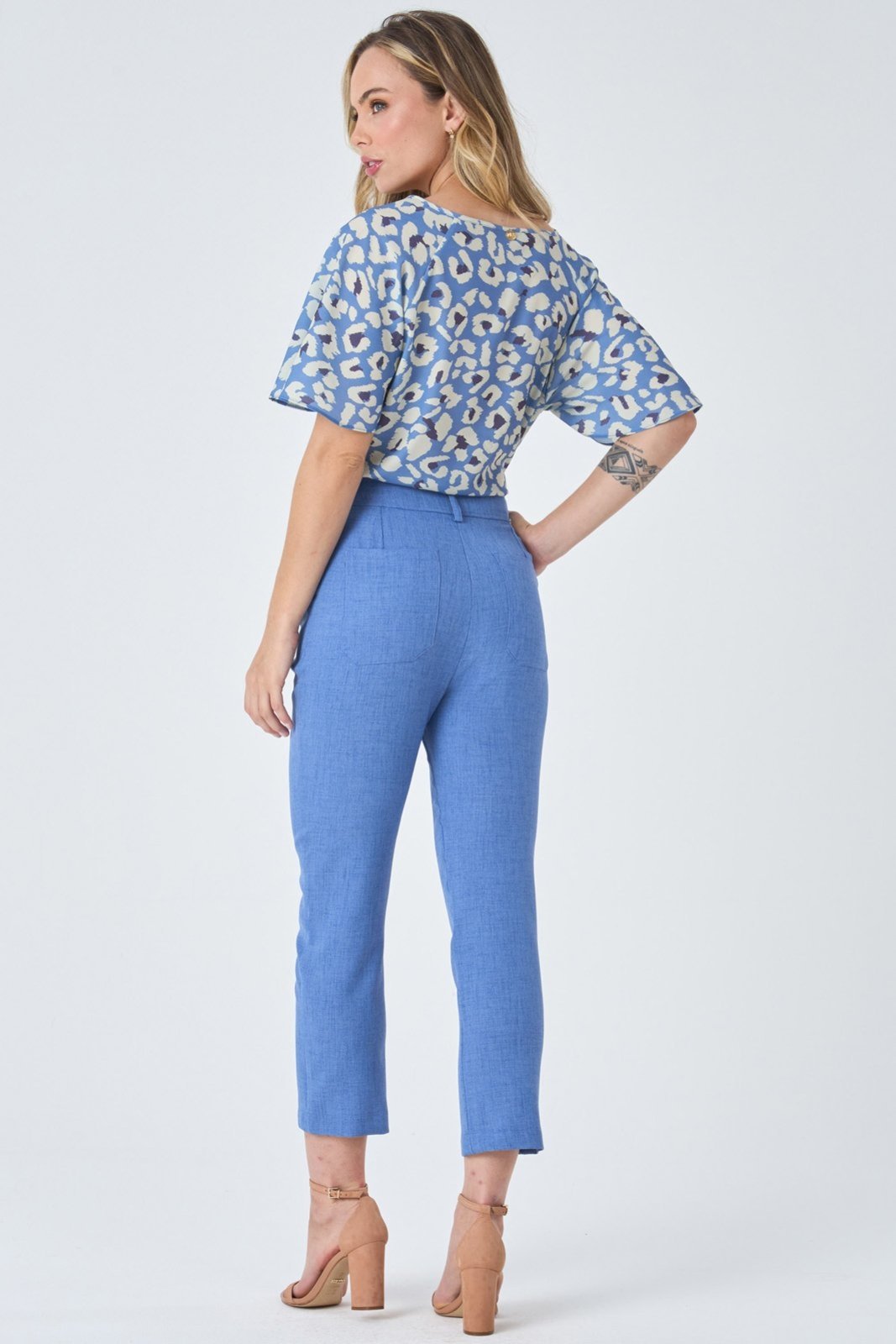 Calça PKS Alfaiataria Capri Azul