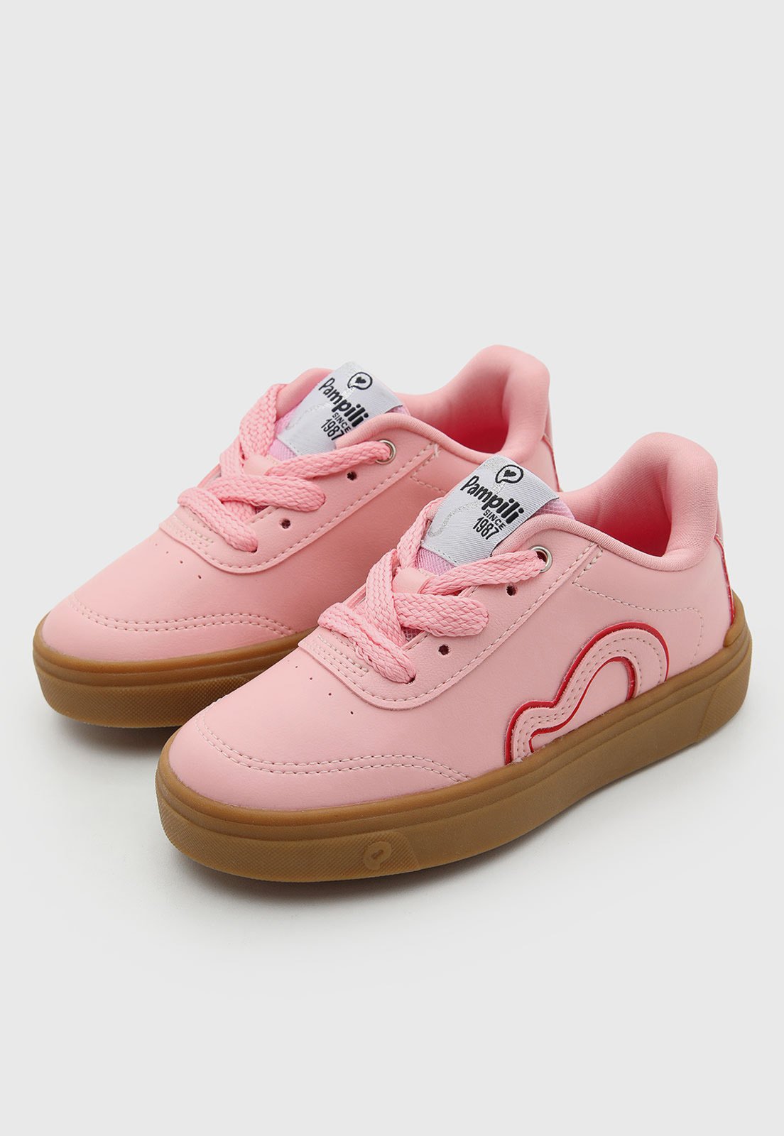 Infantil - Tênis Pampili Detalhe Lúdico Rosa