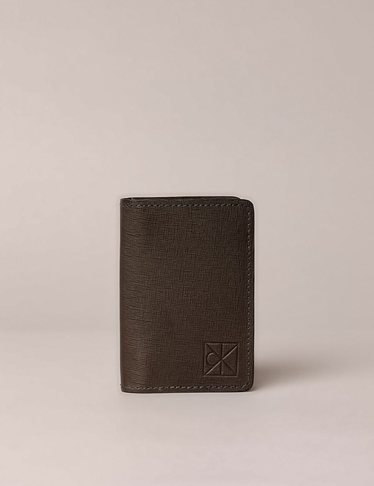 Carteira Vertical Calvin Klein Textura - Cafe Calvin Klein Jeans