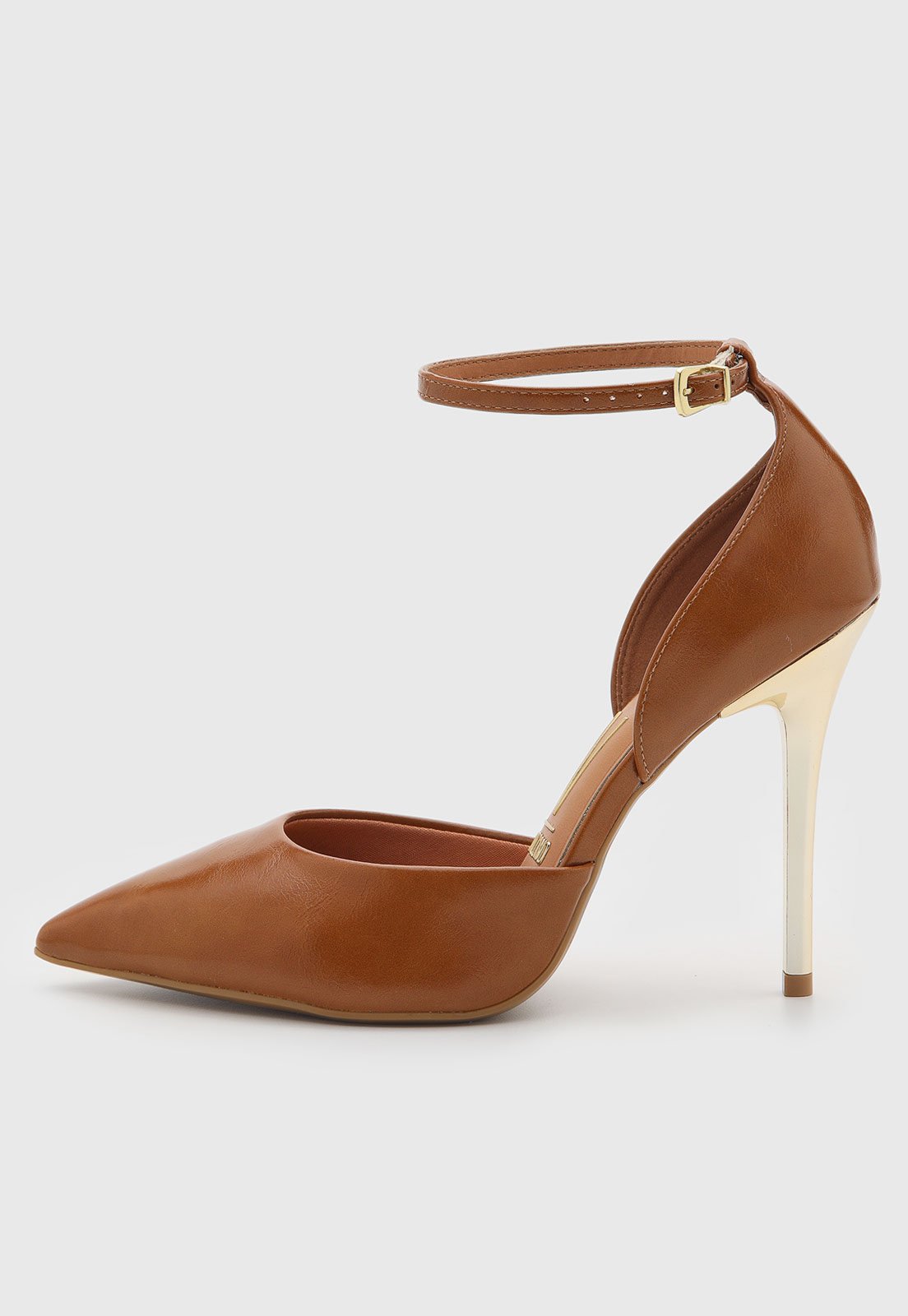 Scarpin Feminino Vizzano Bico Fino Marrom
