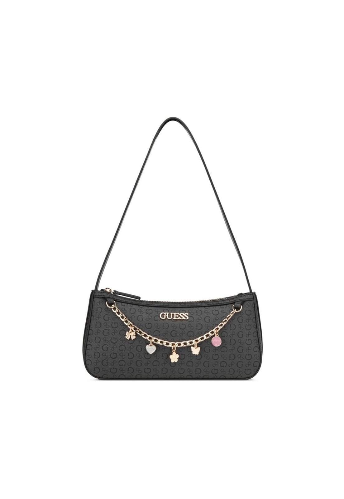 Bolsa Guess Tasha Mini Shoulder Cinza Escuro