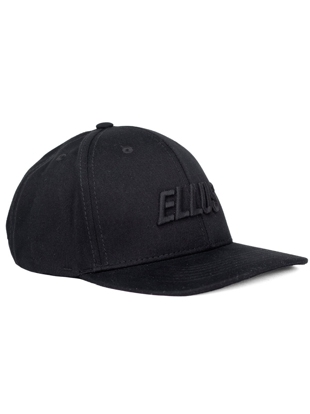 Boné Masculino Ellus Italic Casual Aba Curva Ajustável Bordado Preto