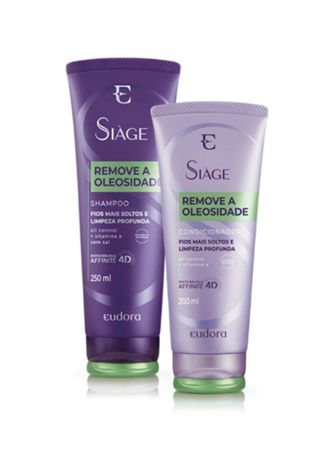 Kit Siàge Eudora Remove a Oleosidade Shampoo + Condicionador